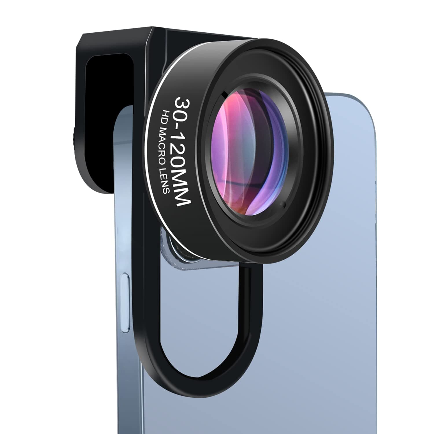 4K UHD 10X Macro Lens for iPhone & Android, Universal Clip-On Phone Camera Lens — No Distortion, No Vignetting, 3–12cm Focus Distance, Ideal for Flowers, Jewelry & Close-Up Photography