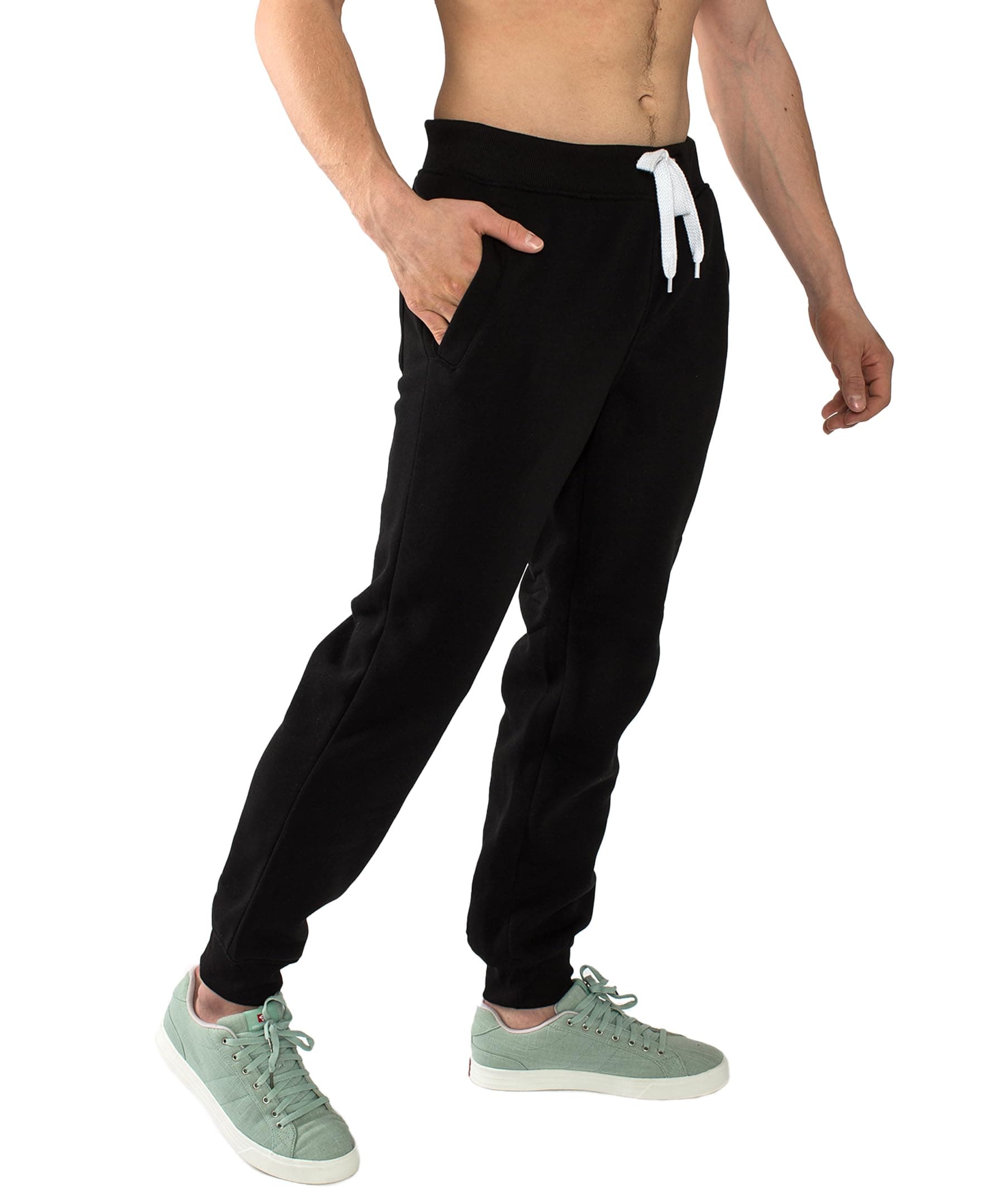 Southpole Men's Active Basic Jogger Fleece Pants Jogging Bottoms