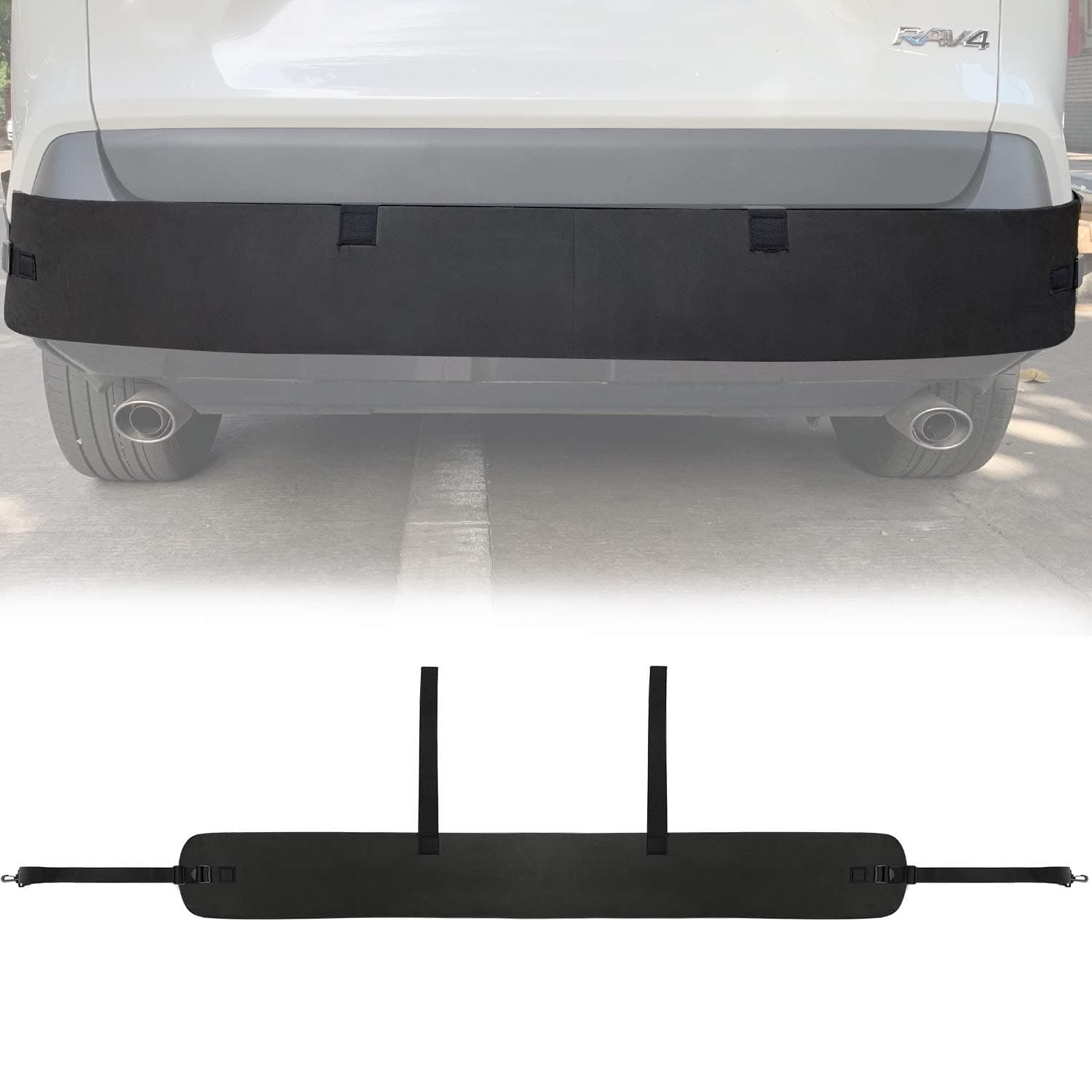 ROCCS Car Rear Bumper Protector for SUV Universal Bumper Guard Corner Protection Prevent from Scratch & Low Speed Impacts