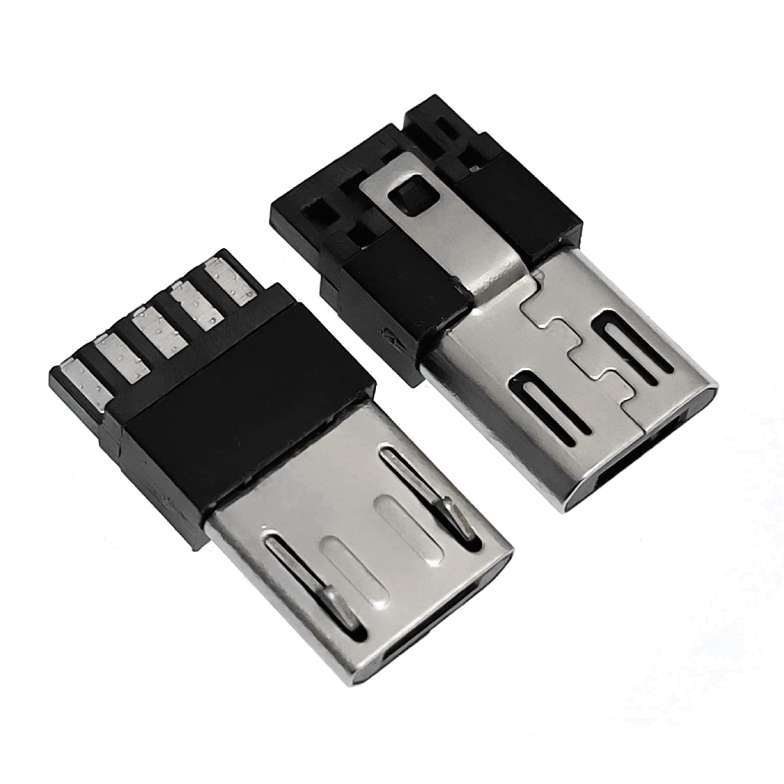 20 Pcs Micro USB Type B Male 5-Pin Jack Port Solder Connector USB Connectors Straight Solder Repair Replacement Adapter