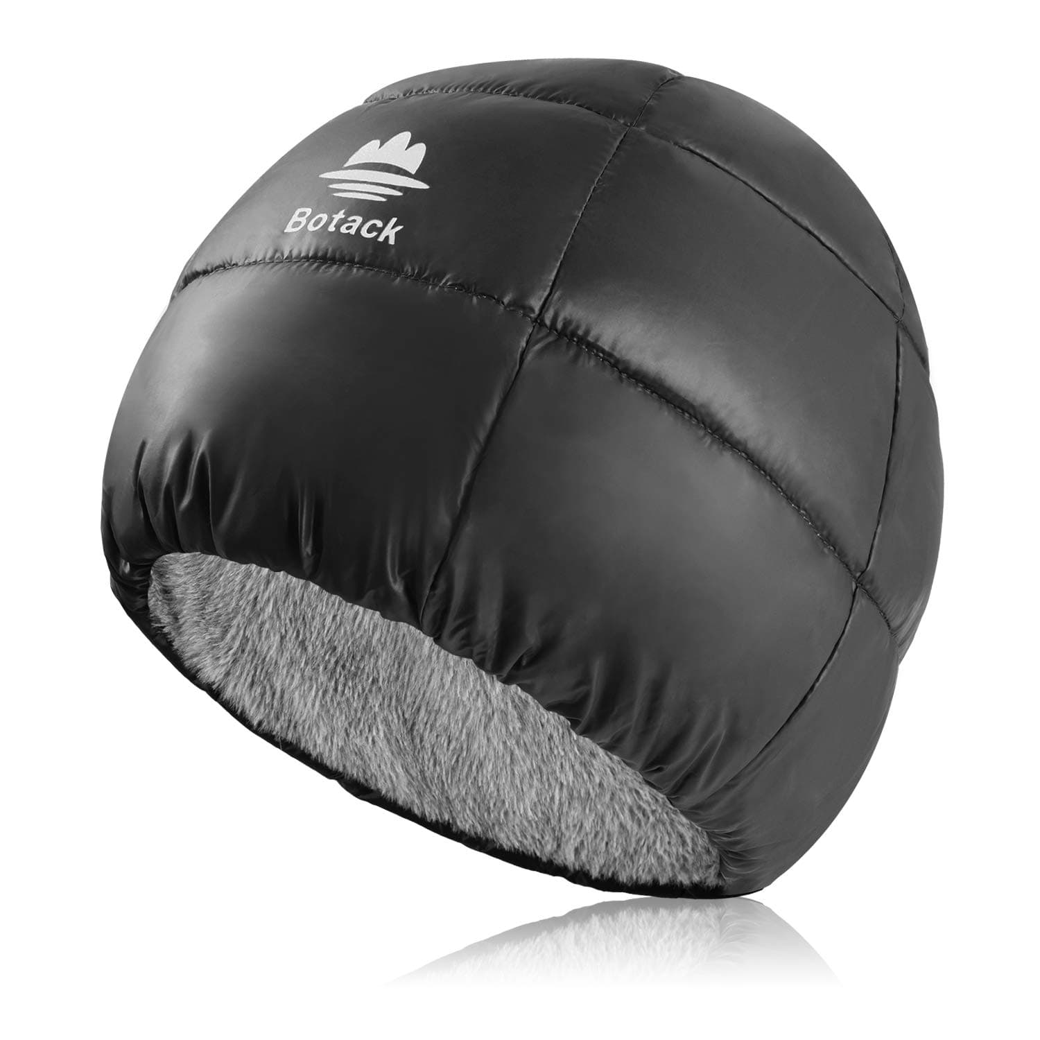 BotackDown Hat Warm Soft Fleece Winter Hat, Waterproof Windproof Ultralight Hat for Extreme Cold Weather Skiing Snow Sports