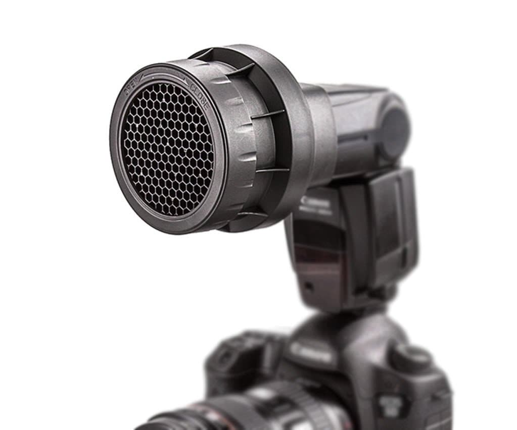 JJC SG-C600II 3-in-1 Stacking Grid Light Modifier System for Camera Flash Canon 600EX-II RT