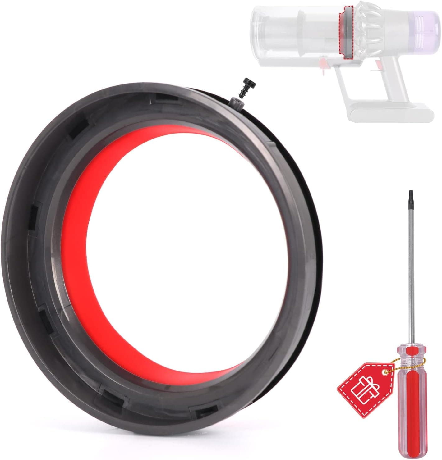 Dust Bin Top Fixed Sealing Ring Replacement for Dyson V11 V15 SV14 SV15 SV22 Vacuum Cleaner Dust Bucket/Dirt Cup Replacement Parts, Vacuum Cleaner Repair Accessories