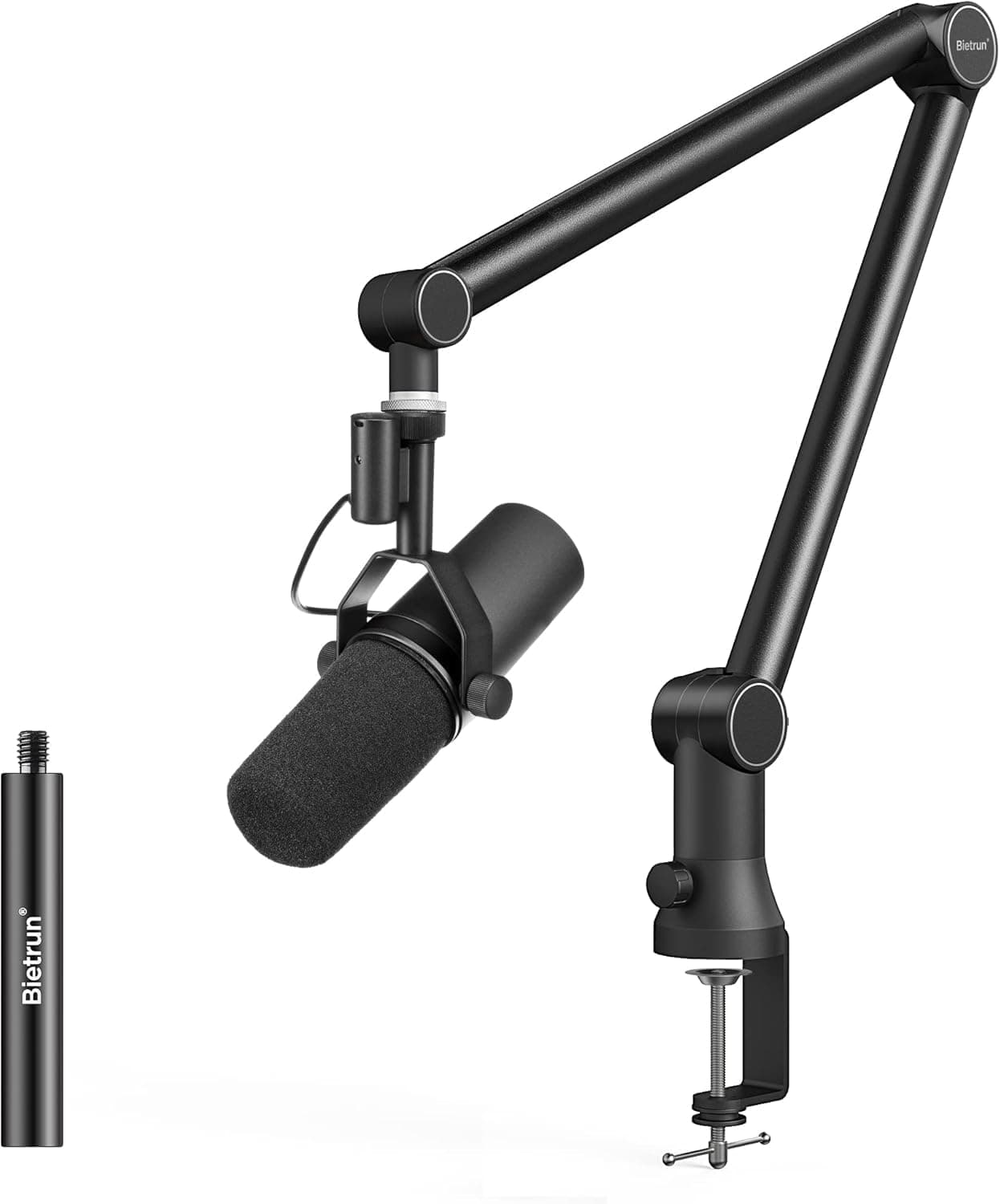 Bietrun Mic Boom Arm for Hyperx Quadcast for Studio/Podcast/Computer/Streaming Mic