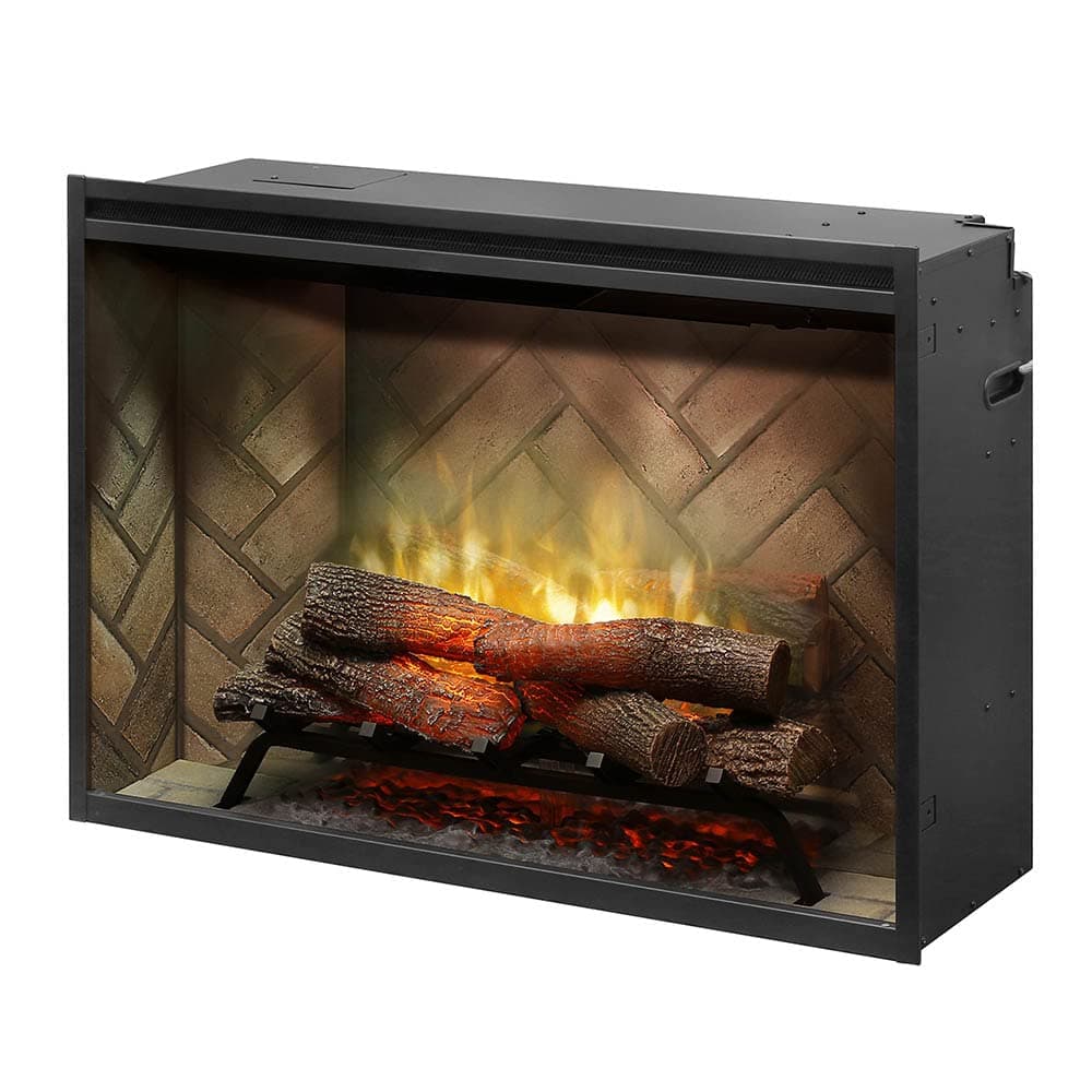 Dimplex Revillusion® 36" Built-in Firebox (Model: RBF36), 4435/6739/8786 BTU, 120/208/240 Volt, 1375/1975/2575 Watt, Herringbone