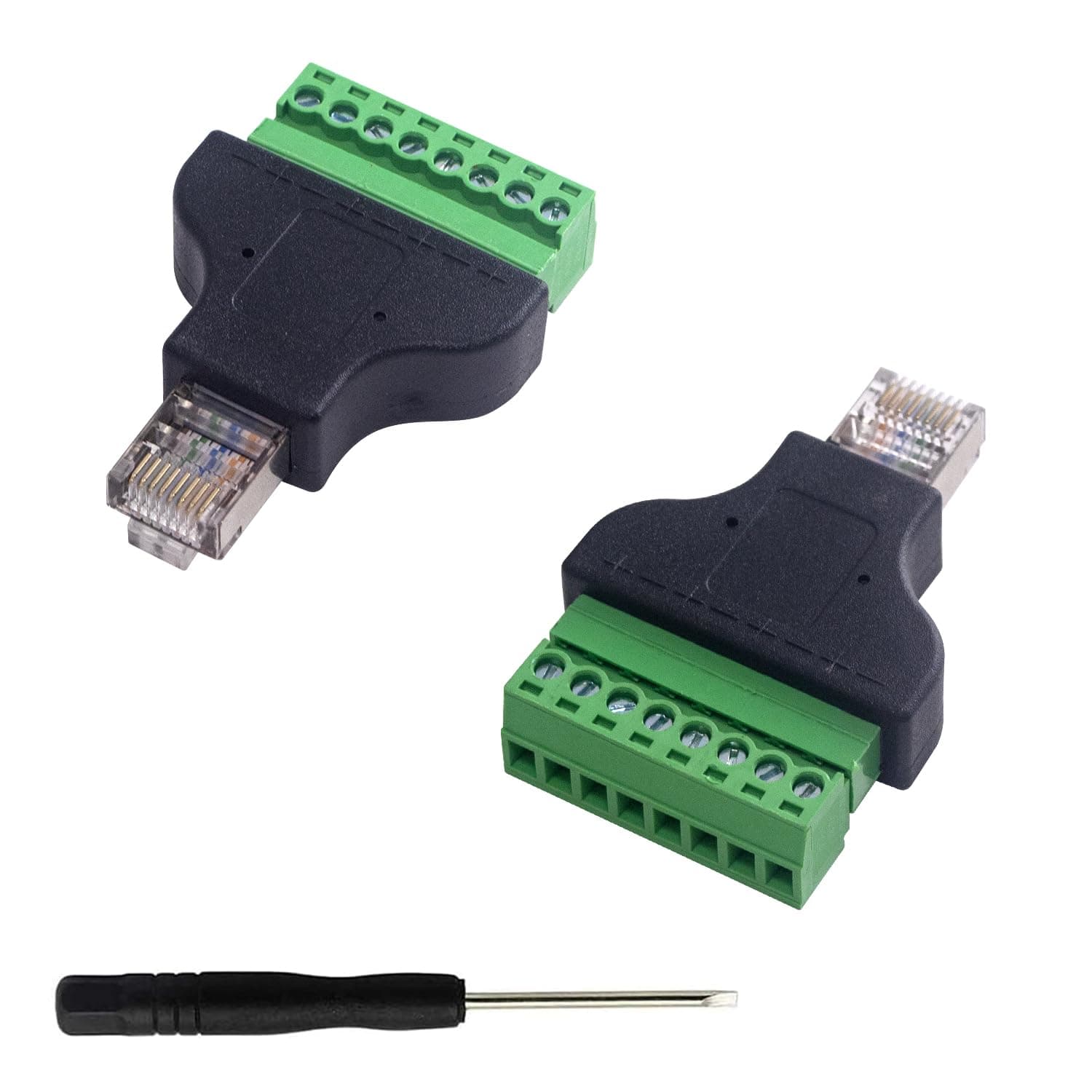 RJ45 Male Screw Terminal Adapter