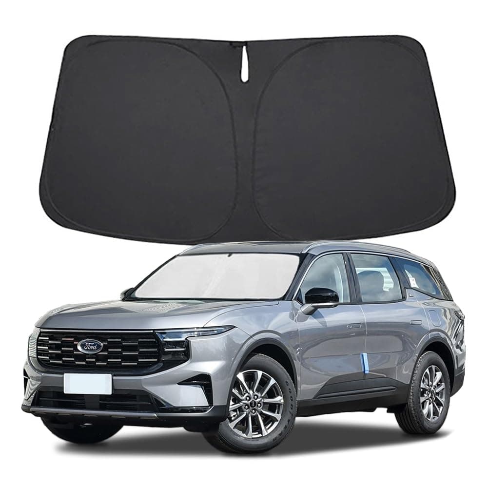Windshield Sun Shade for Ford Edge 2015-2024 Front Window Sun Visor Protector for Ford Edge Accessories Foldable Sunshade Blocks UV Rays Keeps Your Car Cooler