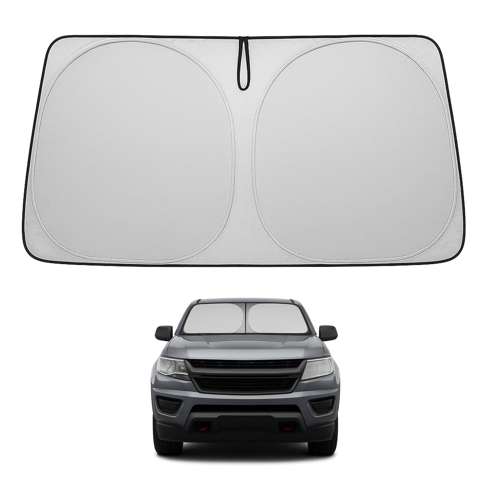 Proadsy Front Windshield Sun Shade Foldable Sunshade Protector Custom Fit 2015-2022 Chevrolet Colorado Pickup Truck Accessories 2023 Upgrade