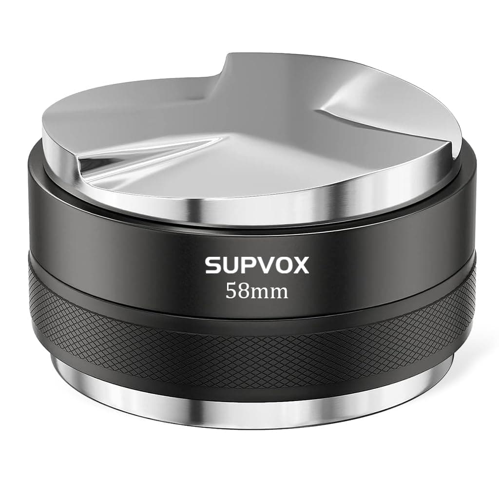 Supvox® Coffee Tamper Double Side Ground Coffee Press Depth Stainless Steel Accessories Adjustable Espresso Leveler & Tamper Fit for 58mm Portafilter