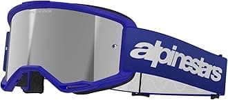 Alpinestars Vision 3 MX ATV MTB Off Road Goggle (Blue - Mirror Silver Lens)