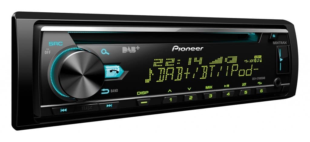 Pioneer DEH-X7800DAB Next generation CD Tuner with Bluetooth, USB, DAB/DAB+ and Spotify. Connects to Apple iOS & Android devices.