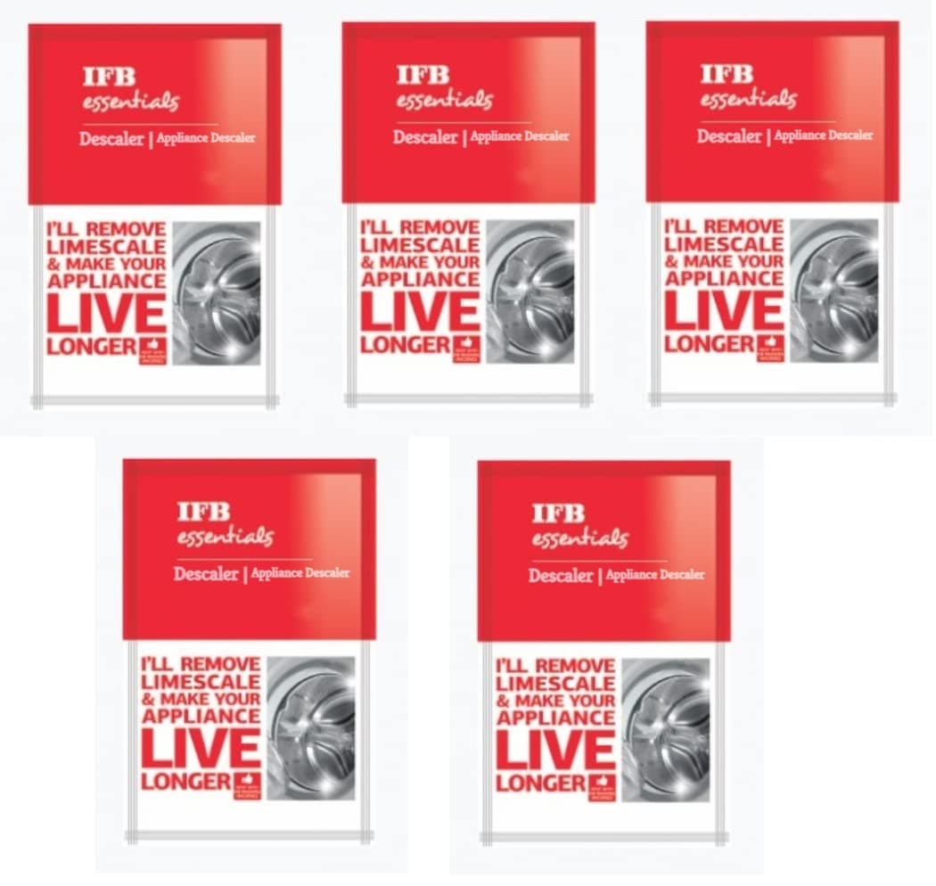 Washing Machine Cleaner, Descaler For Washing Machine Front Load and Top Load, Washing Machine Cleaning Powder, Descaling Powder For Washing Machine 100 gm (Pack Of 5)