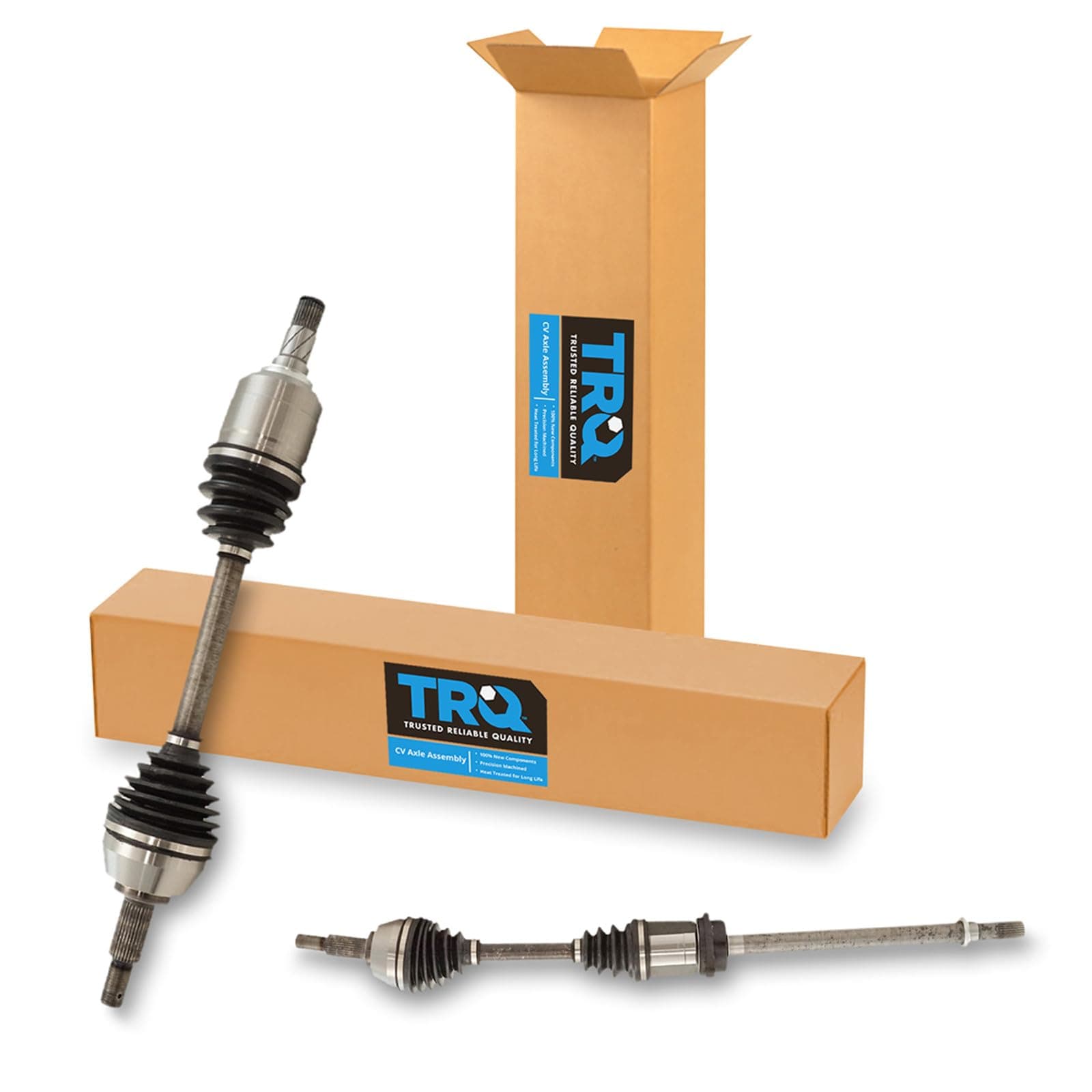 TRQ Front Driver and Passenger Side CV Axle Assembly Set 2 Piece Compatible with 2009-2014 Nissan Maxima