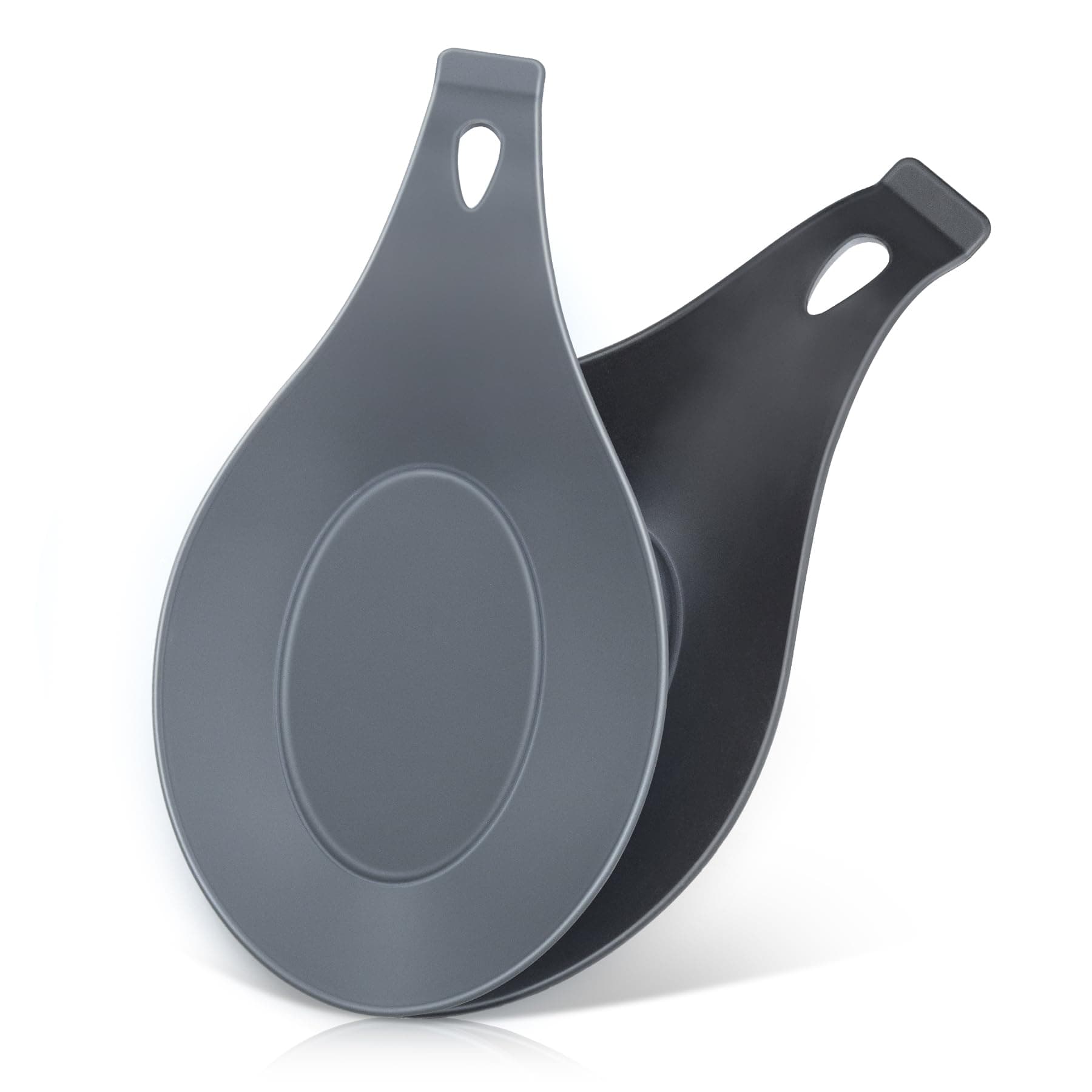 Spoon Rest for Stove Top, 2 Pack Large Silicone Spoon Holder for Kitchen Counter, Coffee Spoon Rest, Perfect Heat Resistant Spoon Holder for Kitchen Utensils Spatula, Tongs, Ladles