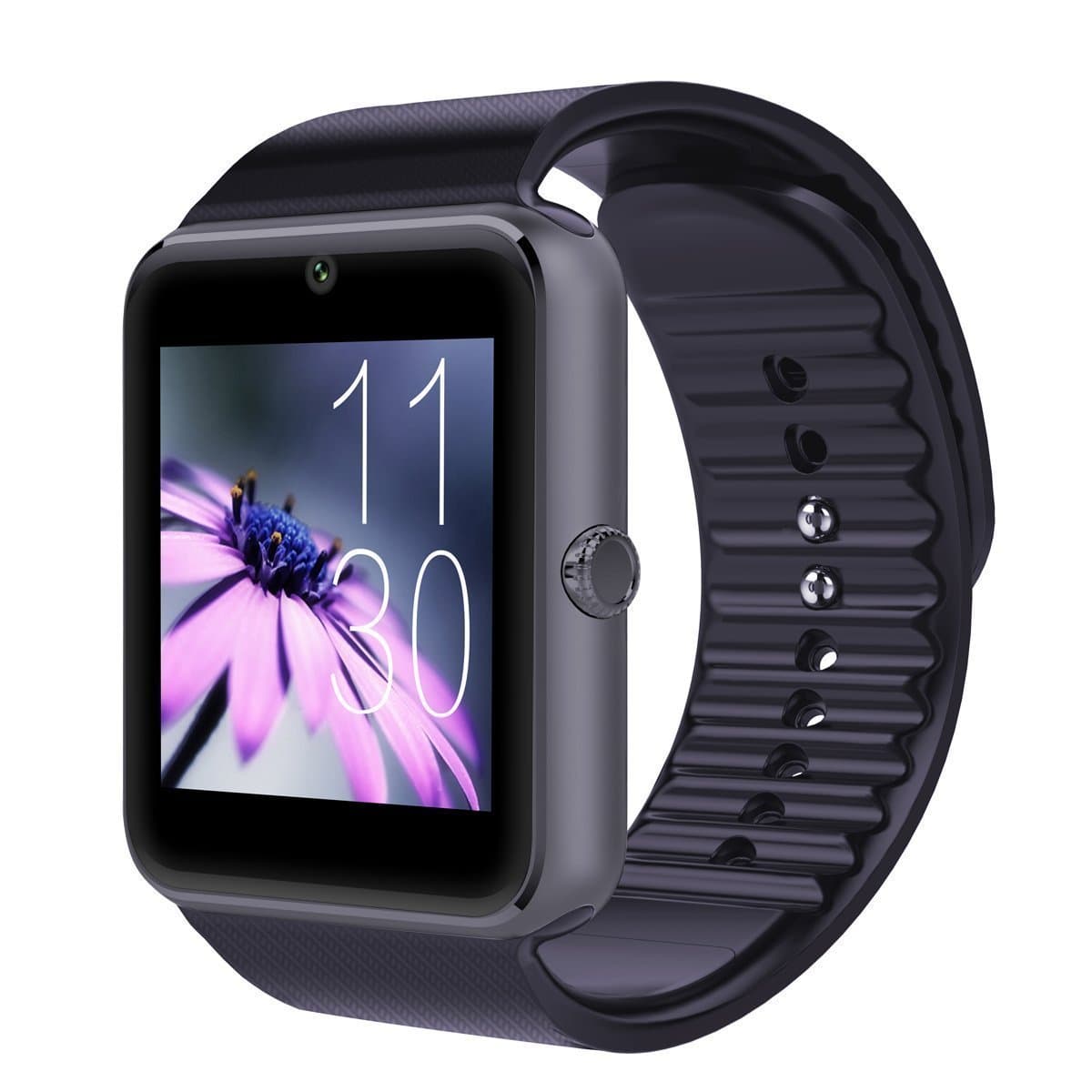 ColMi GT08 Touch Screen Slot Push Message Bluetooth Mate Smart Watch for Android Phone-Black