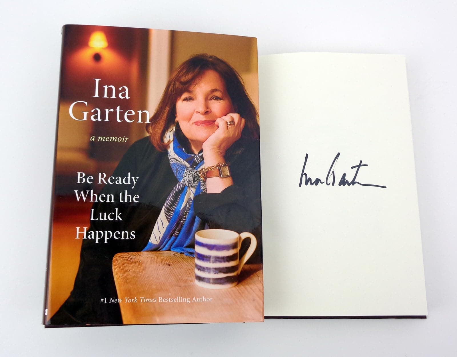 Ina Garten Chef Signed Autograph Be Ready When The Luck Happens Memoir Hardcover Book COA