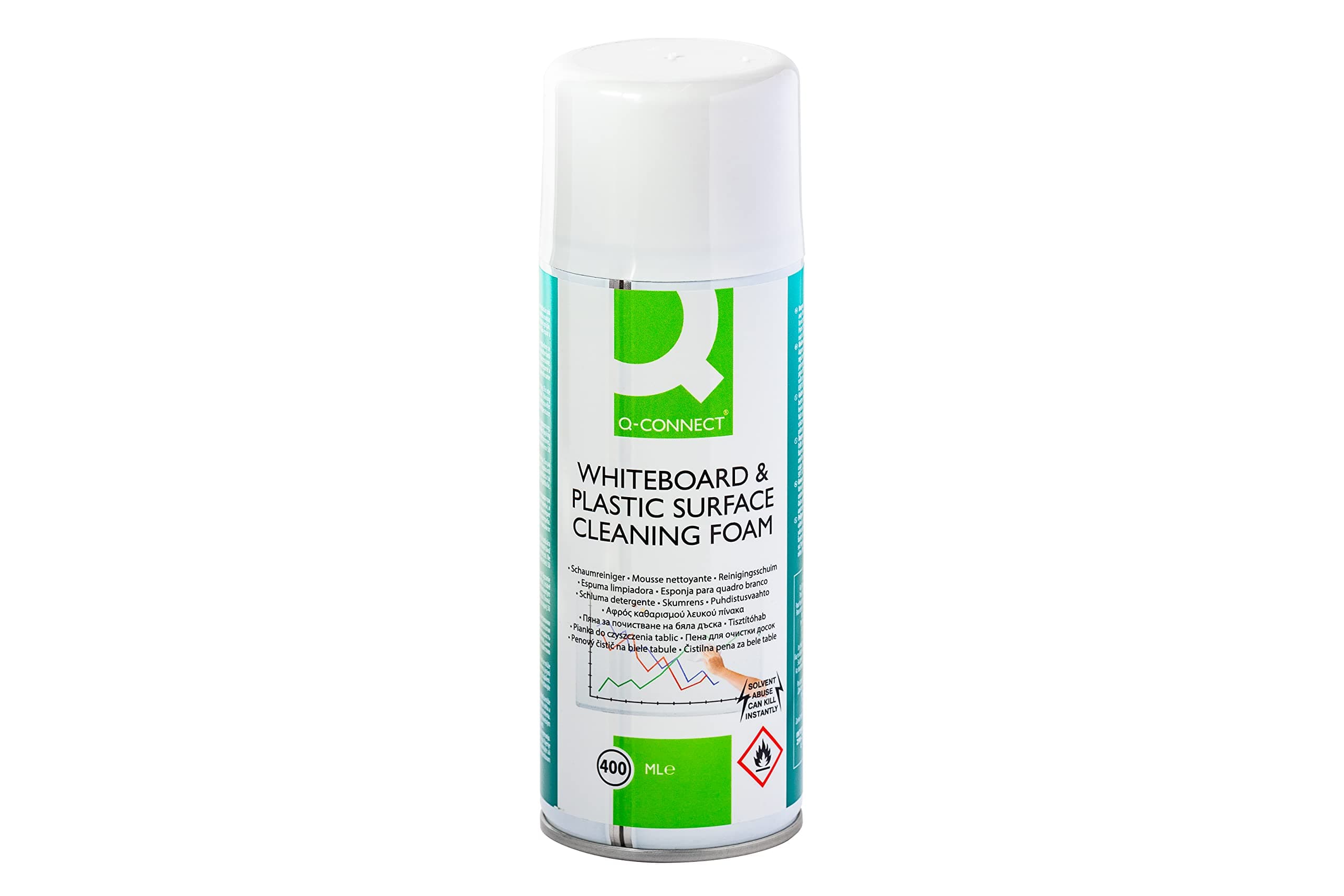 Whiteboard Foam Cleaner Q-CONNECT 400ml / Computer Accessories/Type-Foam/Kind-0 / Colour-Assorted Colours/Capacity (ml)-400