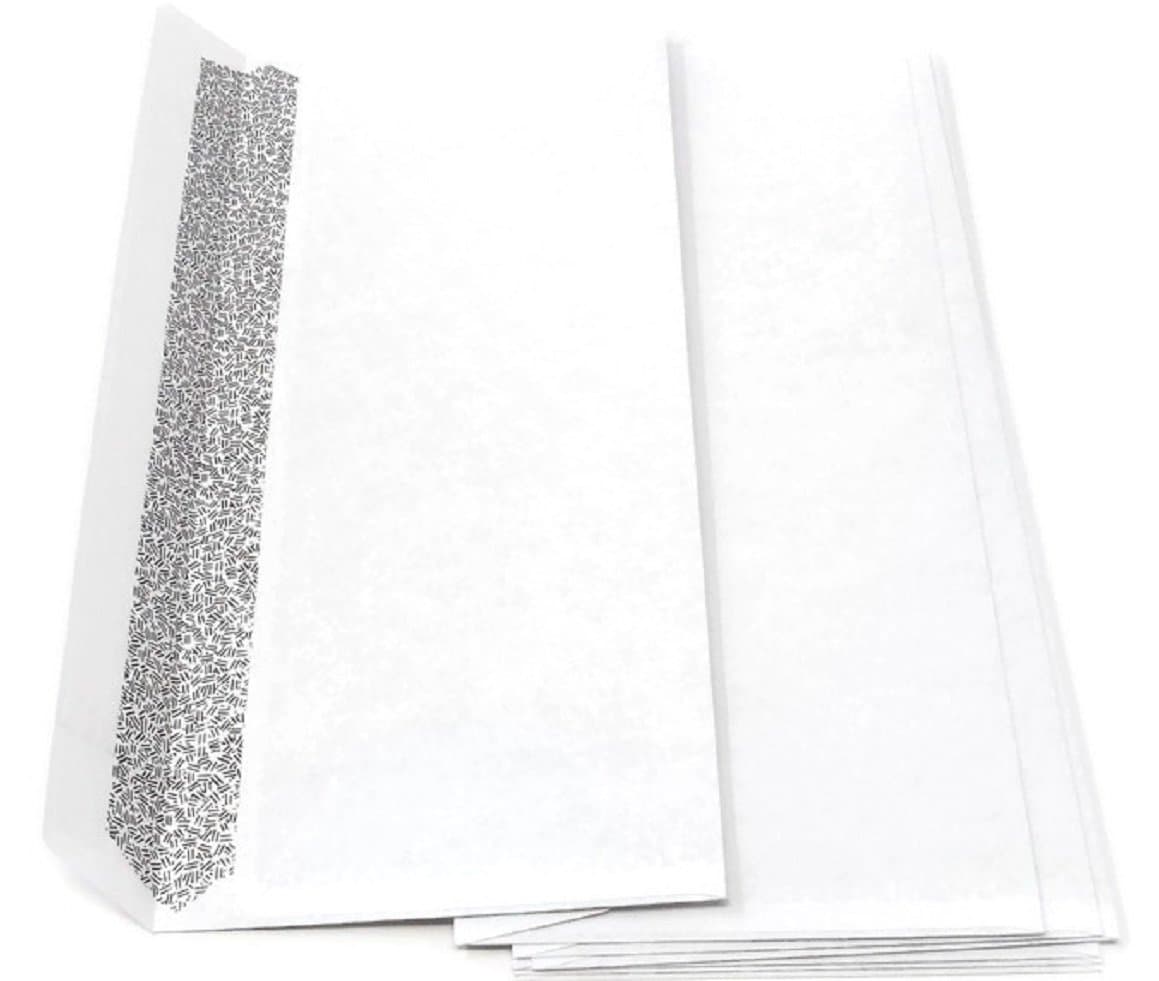 White Paper Envelopes #10 Security Tinted, Press, Peel & Self Seal 200 Count Size 4-1/8 x 9-1/2 Inches Windowless Design for Official Business Letters