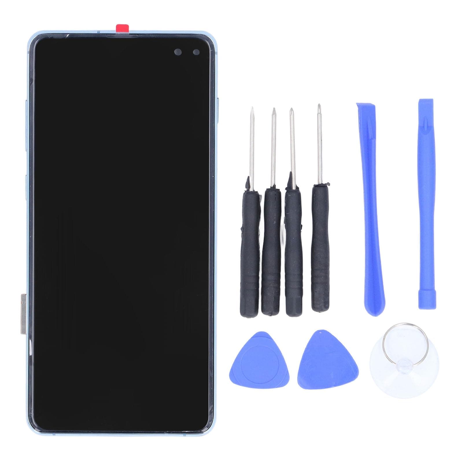 for S10 Plus Screen Replacement, TFT Digitizer Assembly with Frame and Disassembly Tool, Display Repair Kit, Excellent Performance (Blue)