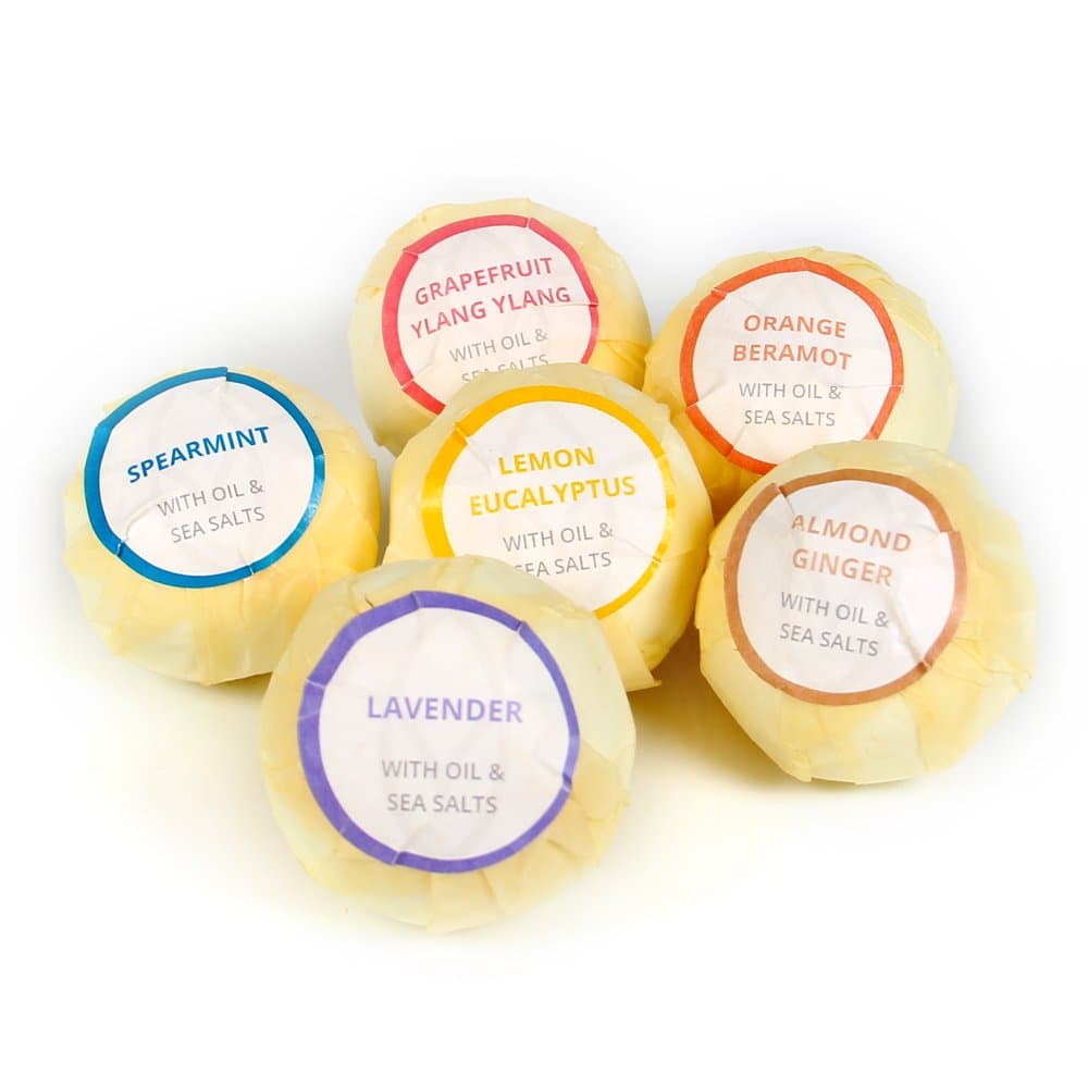 Bath Bomb Gift Set, 6 Pack - No Chemicals, No Mess Organic Bath Bombs - Lush & Nourishing - For Relaxation & Softer Skin - Fizzy Bath Bomb - Lavender & Other Pure EO Fragrances - Made in the USA