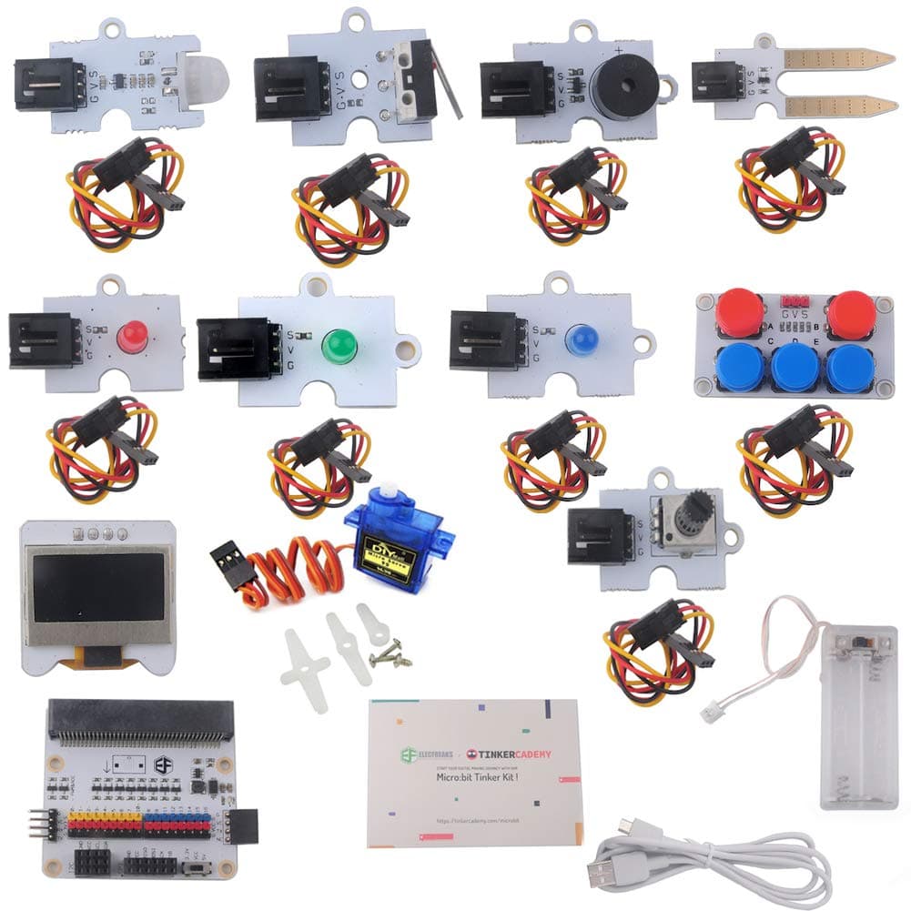 Micro:bit Tinker Kit Breakout Board Octopus ADKeypad for Classroom Teaching and DIY Beginners Without Micro:bit Board