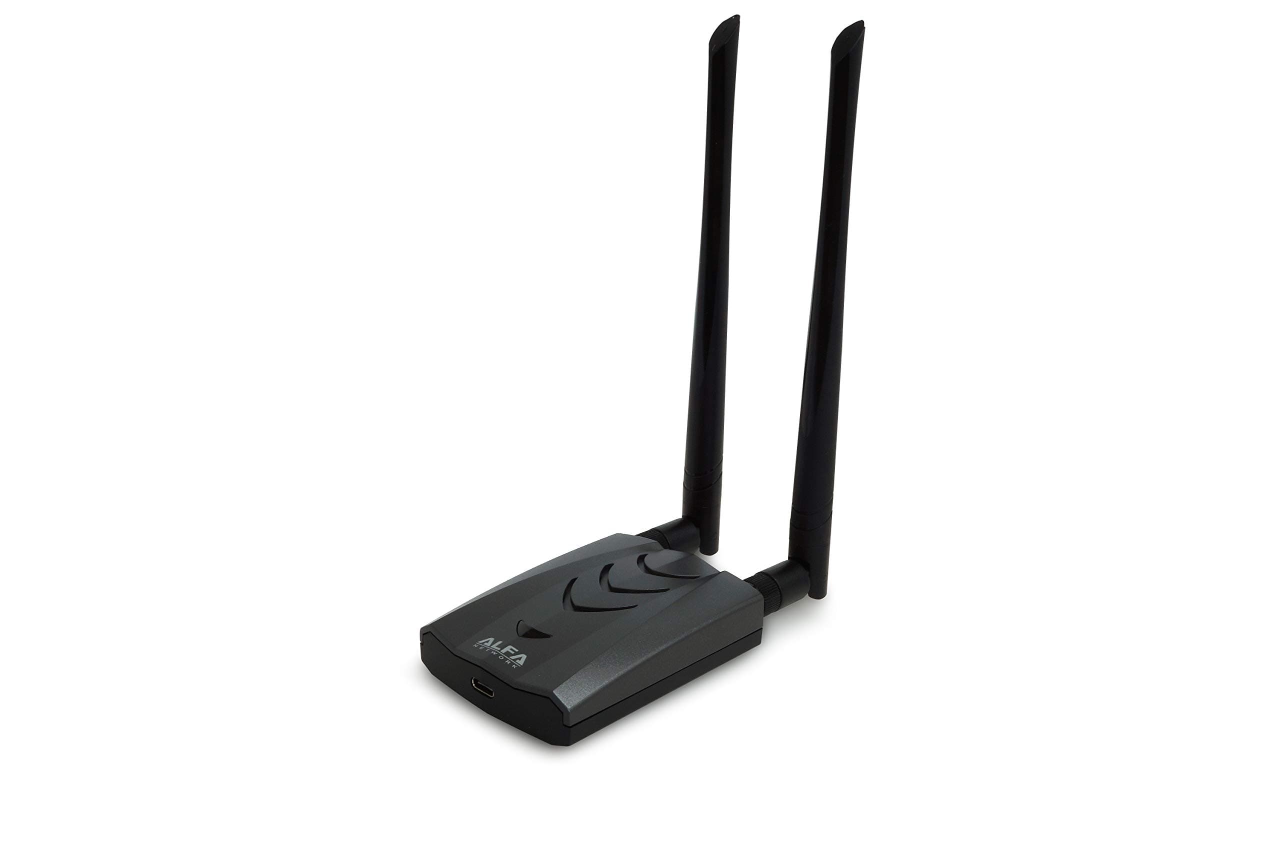 ALFA Network 【New Version Type-C WiFi USB】 AWUS036ACH Long-Range Dual-Band AC1200 Wireless Wi-Fi Adapter w/2x 5dBi External Antennas – 2.4GHz 300Mbps/5GHz 867Mbps – 802.11ac & A, B, G, N