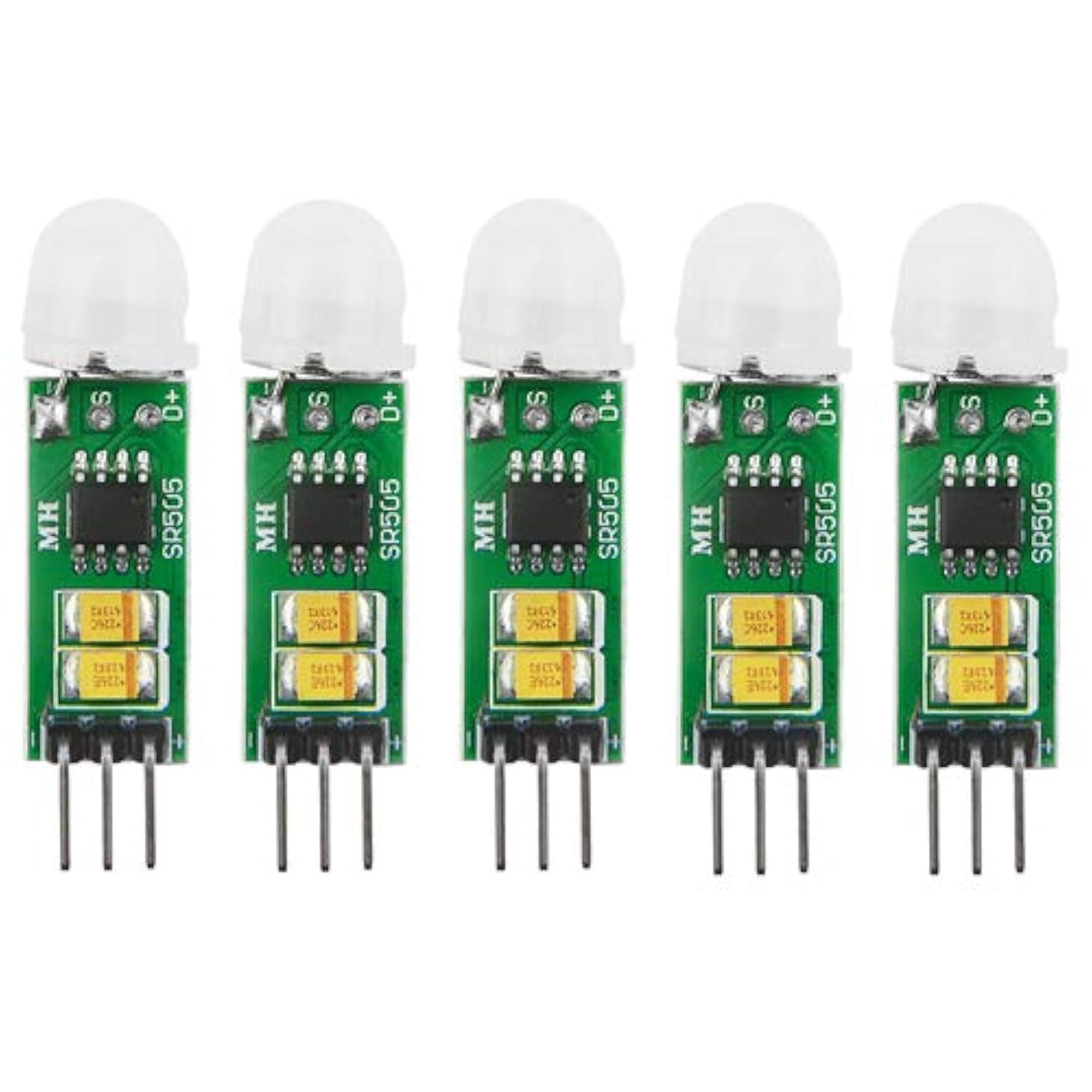 XLX 5PCS HC-SR505 Micro Human Body Sensing Module PIR Motion Detector Switch Module High Power High Efficiency Digital Measurement for Electronic Practice DIY