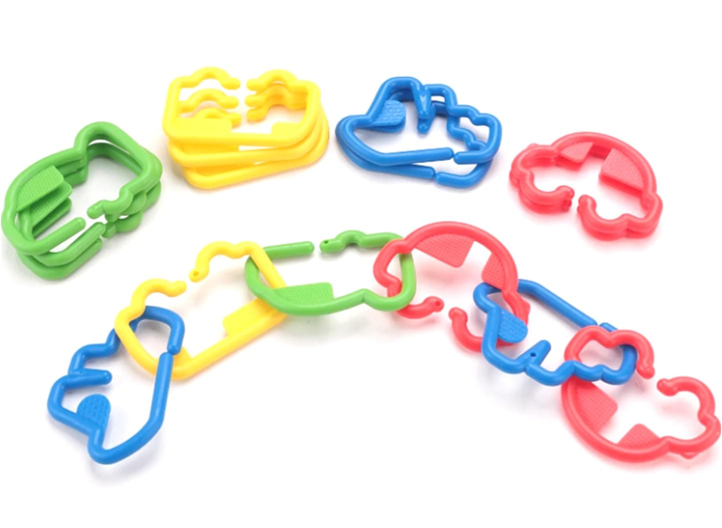 Vehicle Parade Chain Links Construction Set - 16 Pieces