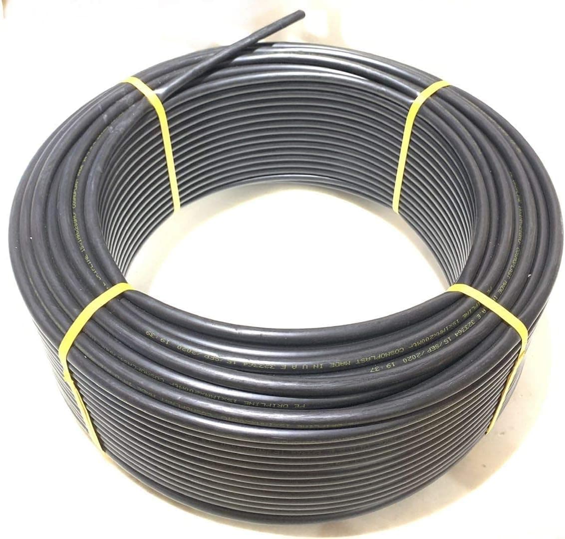 Polyethylene Irrigation Supply Pipe, Drip 1/2"(13Mm-16Mm) Blank Distribution Tubing,Use For Irrigation, Hydroponics, Growing - Water Tube Made In Uae 25 Meter