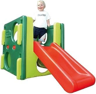 Junior Activity Gym. Climb, Crawl and Slide, Durable Garden Toy for Kids Indoor or Outdoor Activity. Stable, Kid-Safe Playset, For Kids Aged 18 Months +, Evergreen
