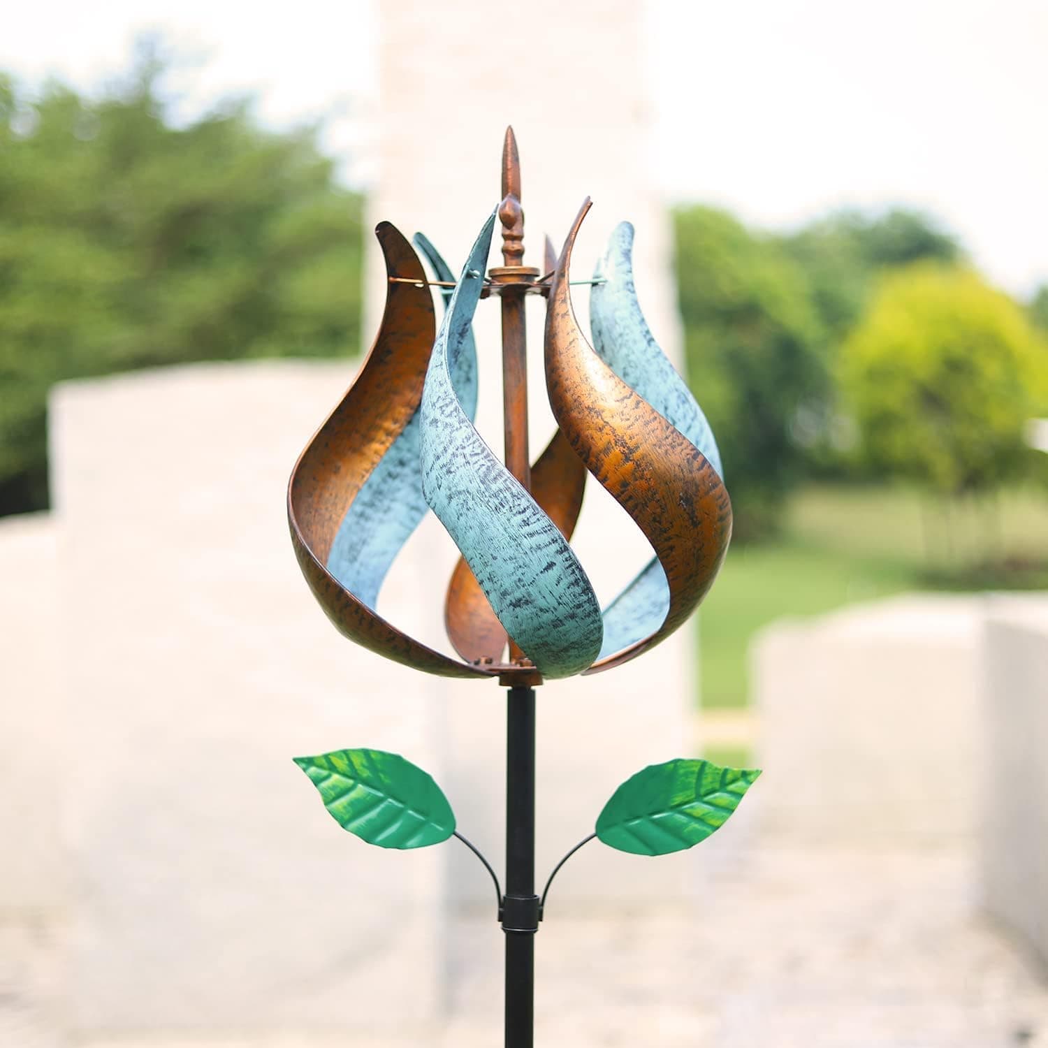 Tulip Copper Wind Spinner