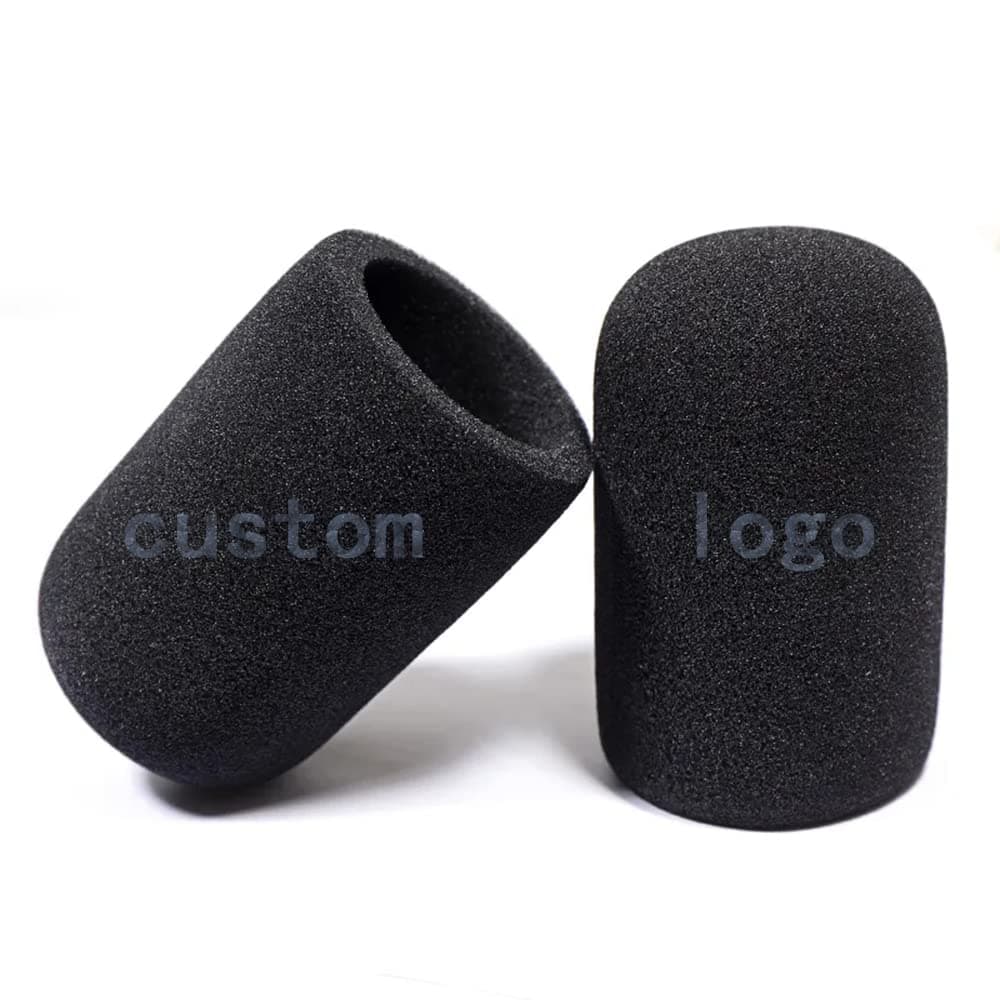 custom microphone cover Windshield foam cover microphone isolation shield Anchor Interview Headphones Windproof (cylinder)