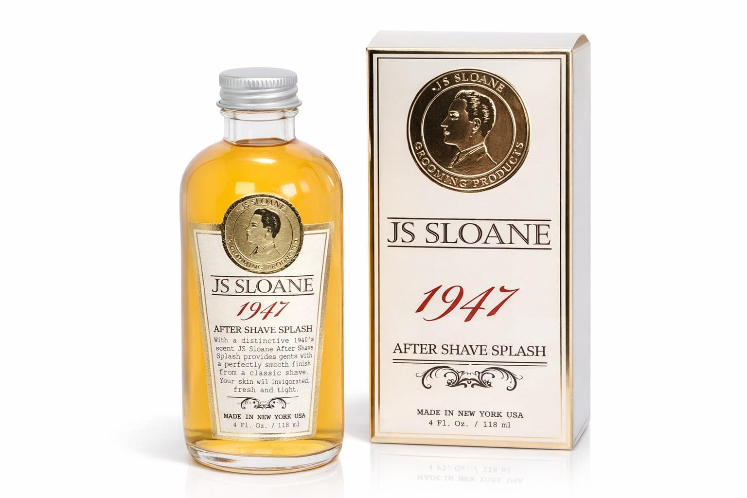- 1947 After Shave Splash for Men – Classic Barbershop Aftershave, Refreshing & Toning Post Shave, Signature Masculine Scent, 4 oz