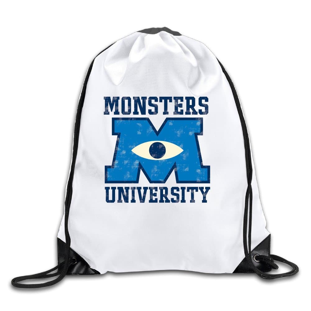 Monsters University Men's Women's Shoulder Drawstring Bag Backpack String Bags School Rucksack Gym Handbag