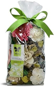 IRIS Jasmine Home Fragrance Potpourri (140gm) | Natural Decoration | Mood Enhancer | Perfect for Home Decor and Gifts