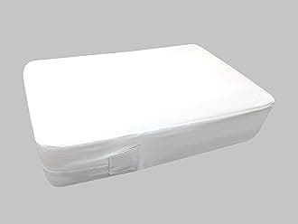 The House Of Emily Bed Bug Proof Protector Mattress Encasement Cover Zippered Anti Dust Mite Breathable Total Mattress Protection (Small Double 48" x 75" + 8" depth) White