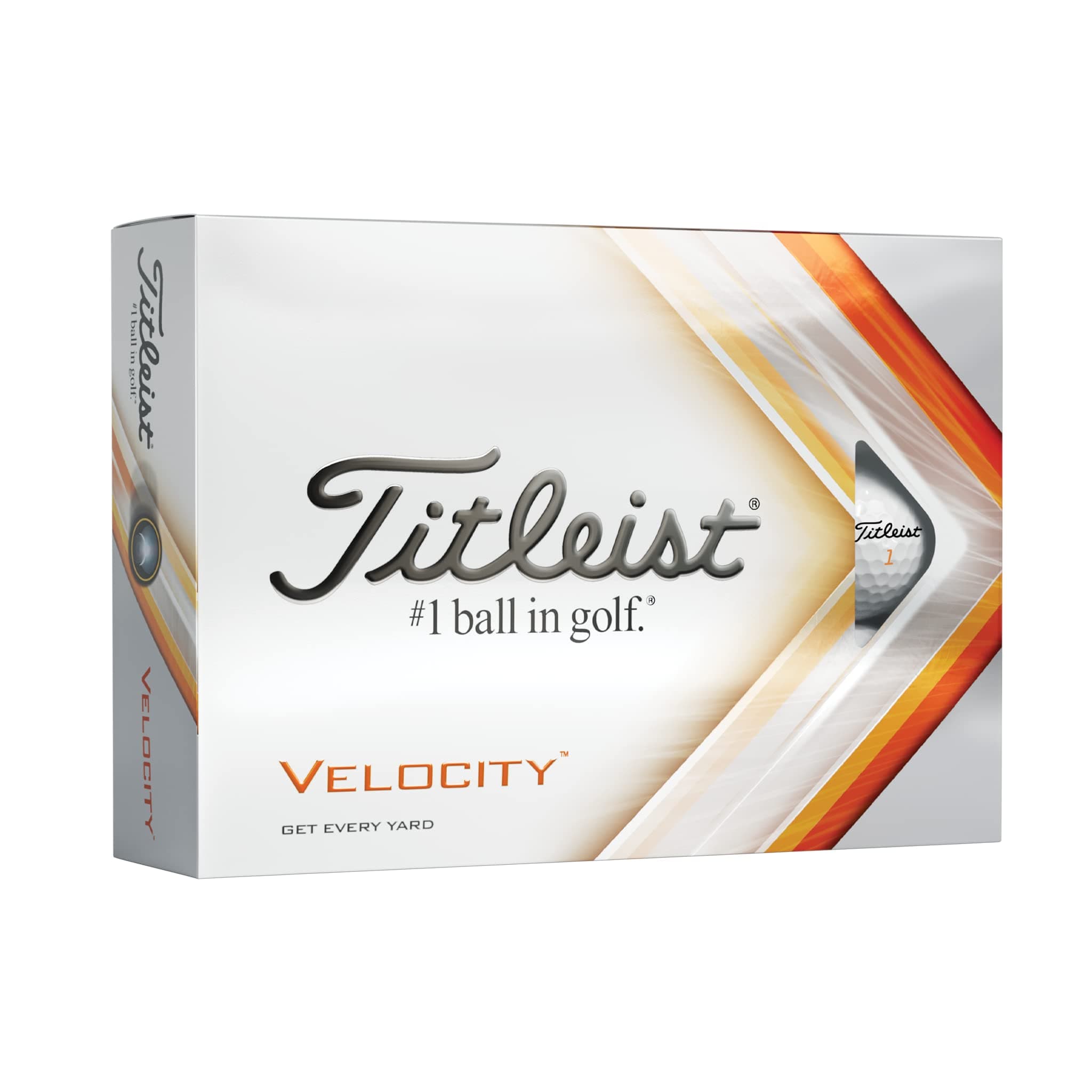 Titleist Velocity Golf Ball, White
