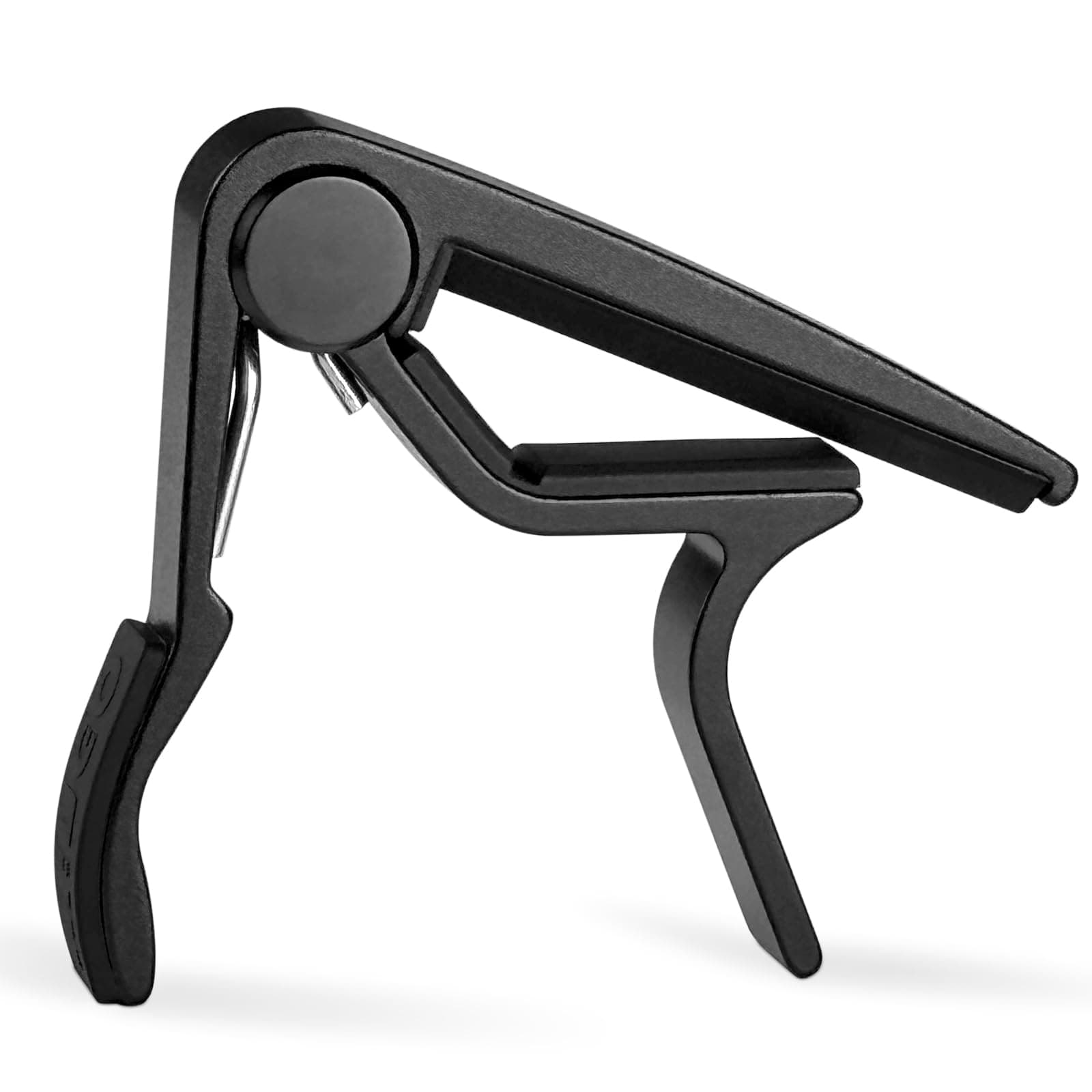 WINGO Pro Classical Flat Guitar Capo, Black, 5 Picks