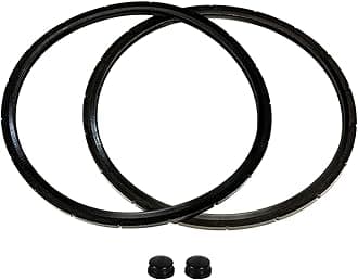 (2-Pack) 09985 Pressure Canner Sealing Ring & Overpressure Plug Gasket fits Presto 01745 01751 01755 01781 01782 01784 Pressure Cooker Gasket for Presto 16 18 23 Quart Cooker Pressure Canner Parts