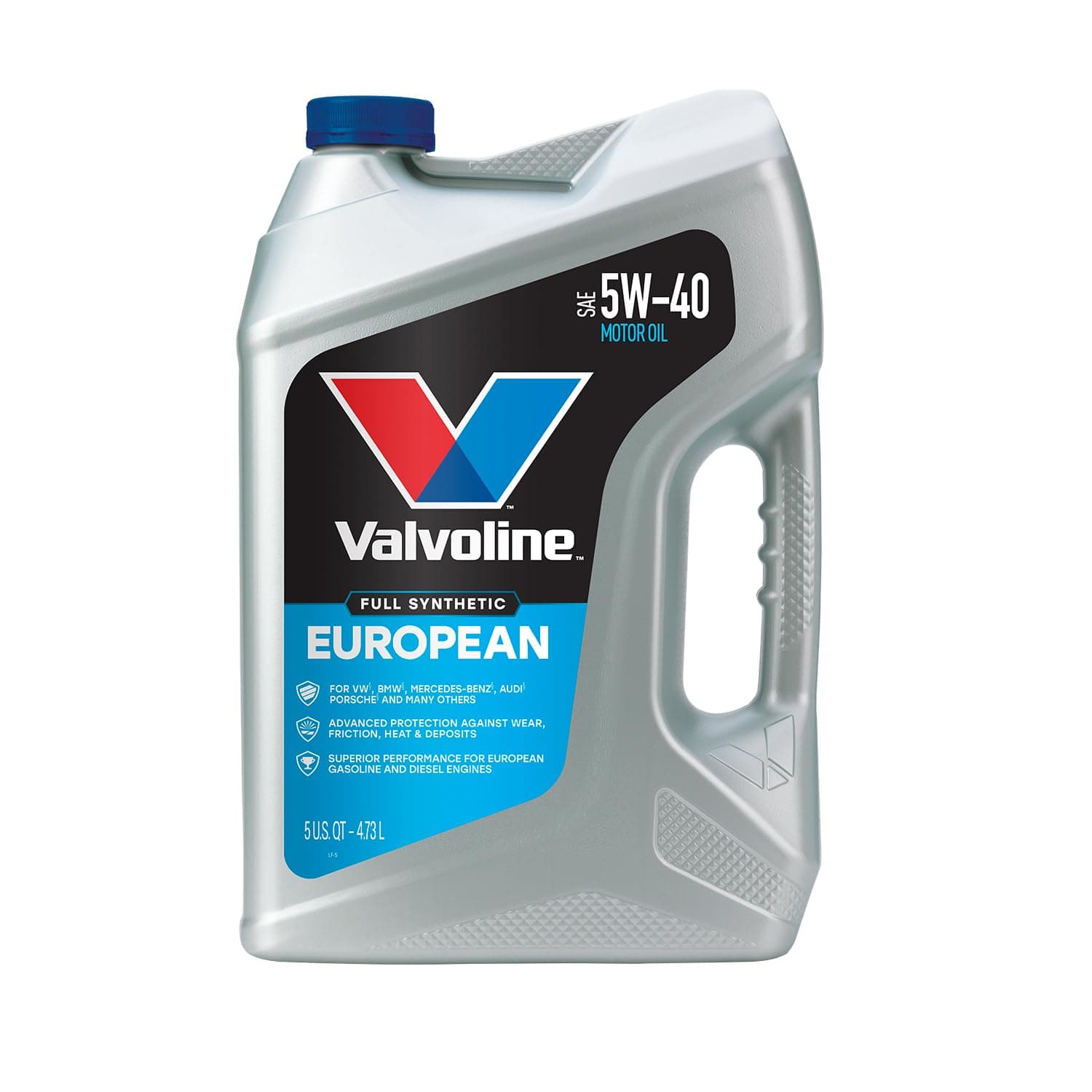 Valvoline European Vehicle Full Synthetic SAE 5W-40 Motor Oil 5 QT