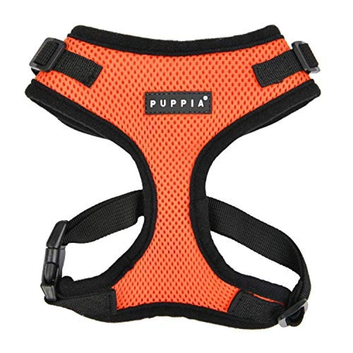 Authentic Puppia RiteFit Harness with Adjustable Neck, Orange, Extra Large