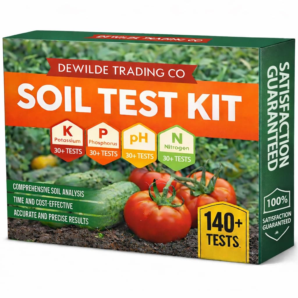 Soil Test Kit -140 Test- 2026 Version- Testing PH Ammonia Nitrogen Phosphorus and Potassium - Tester for Your Vegetable Garden Lawn and Soil