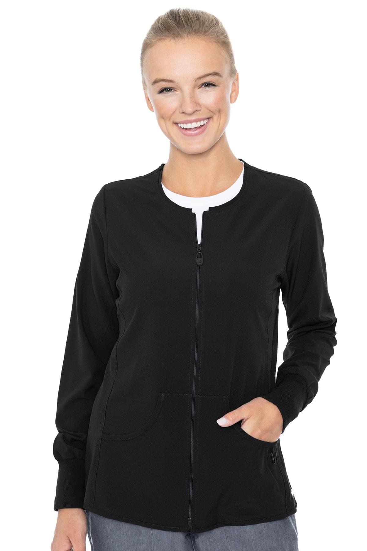 Med CoutureWomen's Activate' Zip Front Warm Up Scrub Jacket