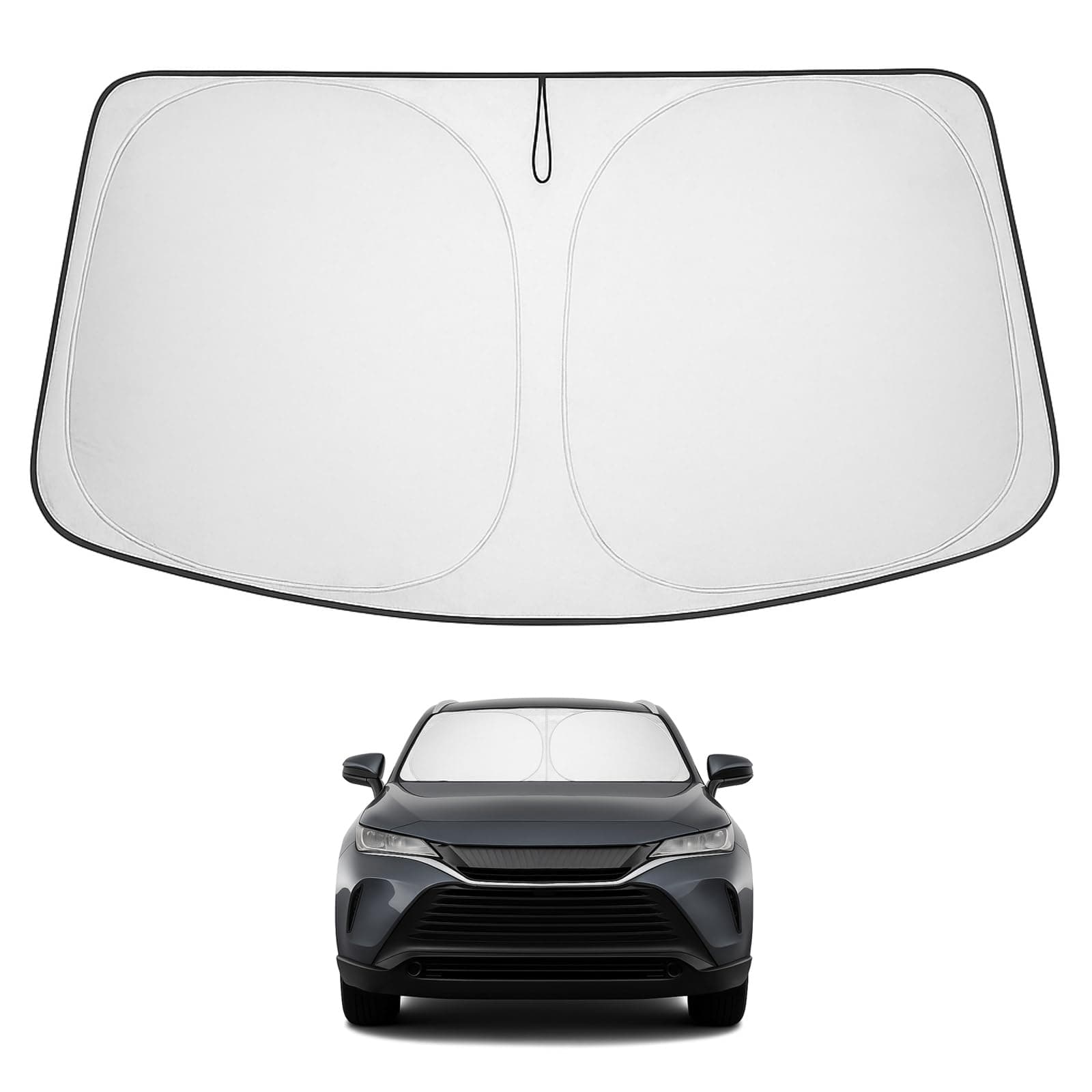 Proadsy Front Windshield Sun Shade Foldable Sunshade Protector Custom Fit 2021 2022 2023 2024 Toyota Venza, LE, XLE, Limited, SUV Accessories 2024 Upgrade