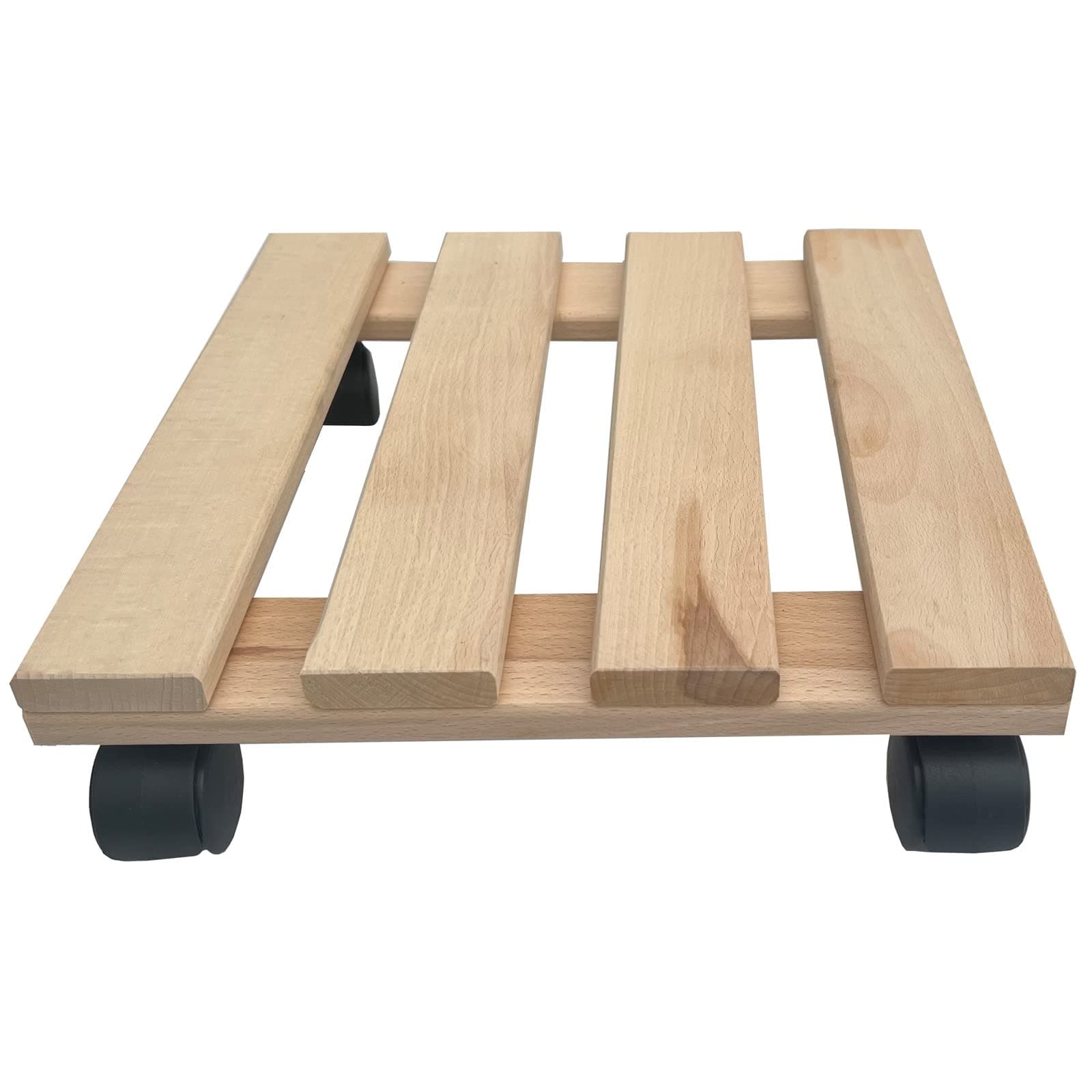 Solid Wooden Plant Trolley Square 30 x 30 cm Up To 120 kg