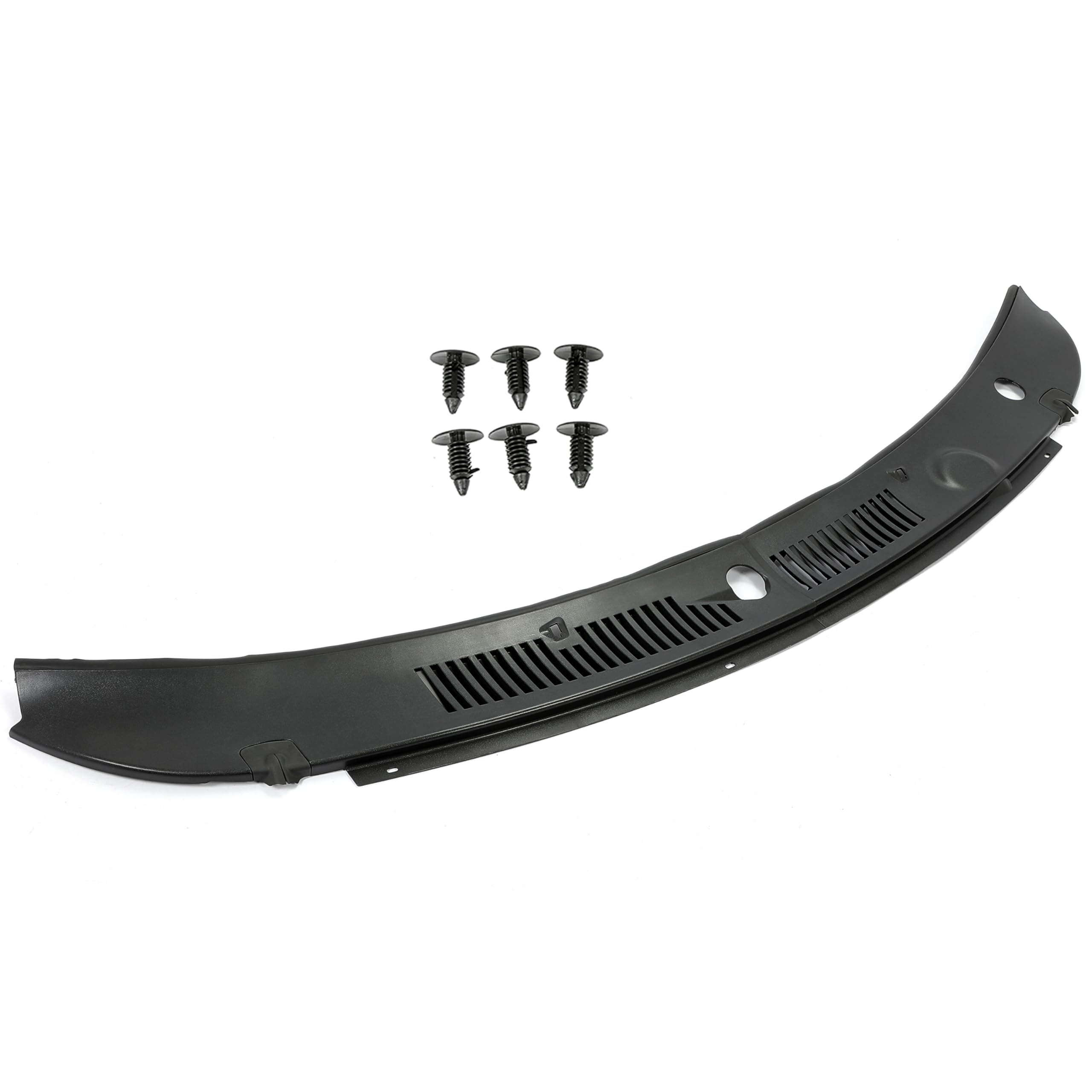 2Pcs Windshield Wiper Cowl Vent Grille Panel Hood Compatible with 1999-2004 Ford Mustang Replacement for 3R3Z 6302228 AAA & 3R3Z6302228AAA & FO1270102 Black