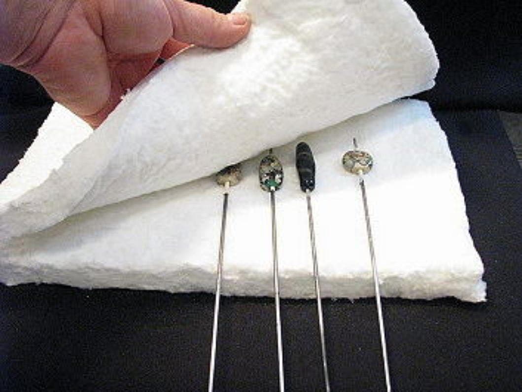 Lampwork, Beadmaking, Two Ceramic Fiber Blankets. 1 x 8 x 12 inches