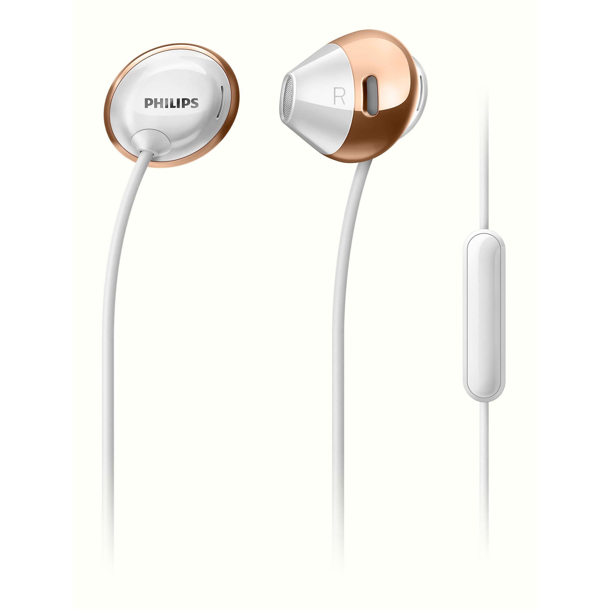 Philips SHE4205WT/00 Headphones with Mic (White)