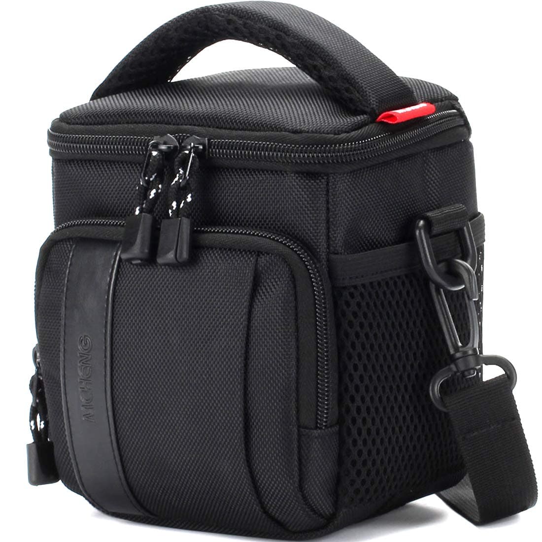 MCHENG Waterproof Shockproof Camera Bag Portable Shoulder Camera Case for Nikon Canon Sony Olympus Compact System Mirrorless Camera, Black