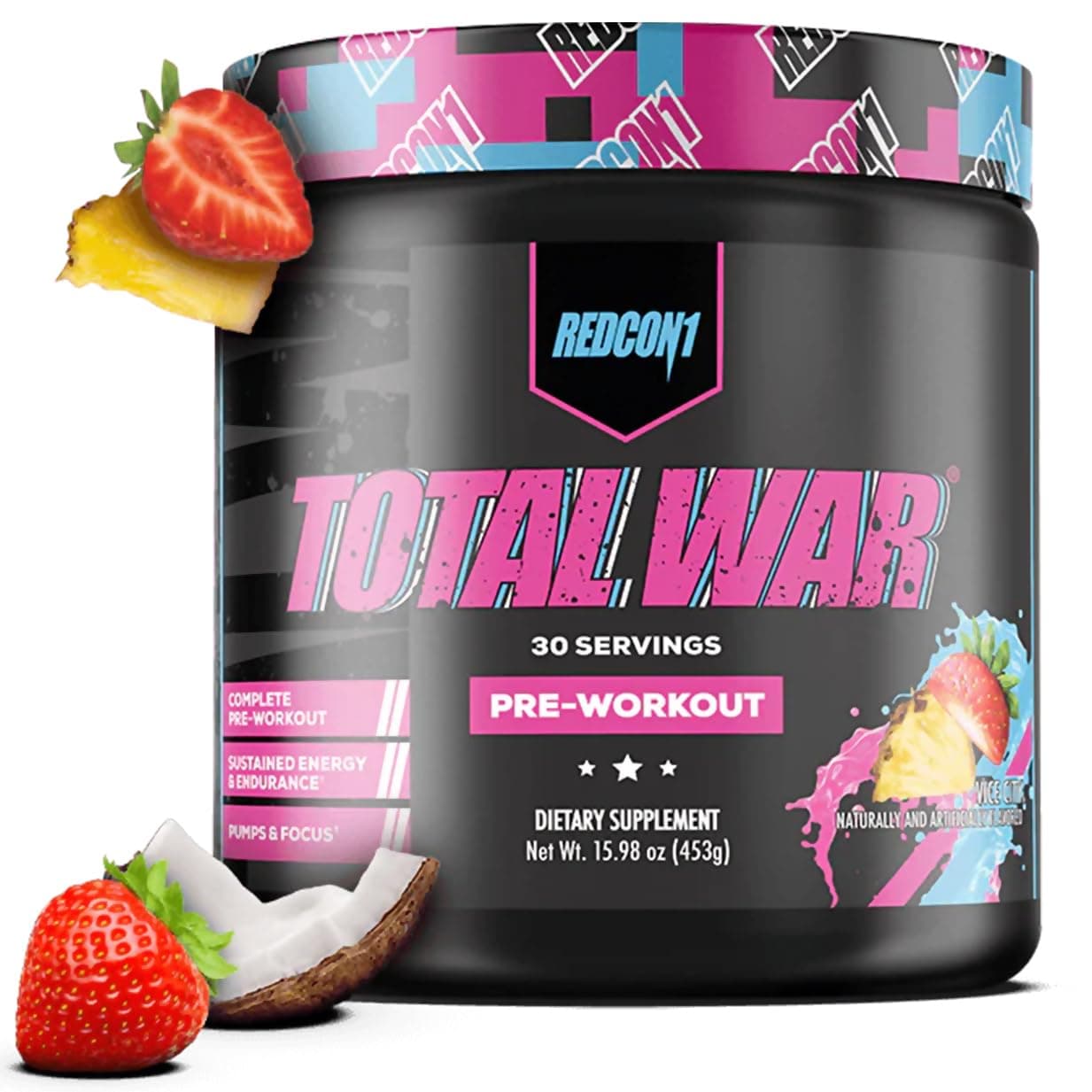Redcon1 Total War - Pre Workout, 30 Servings (Vice City)